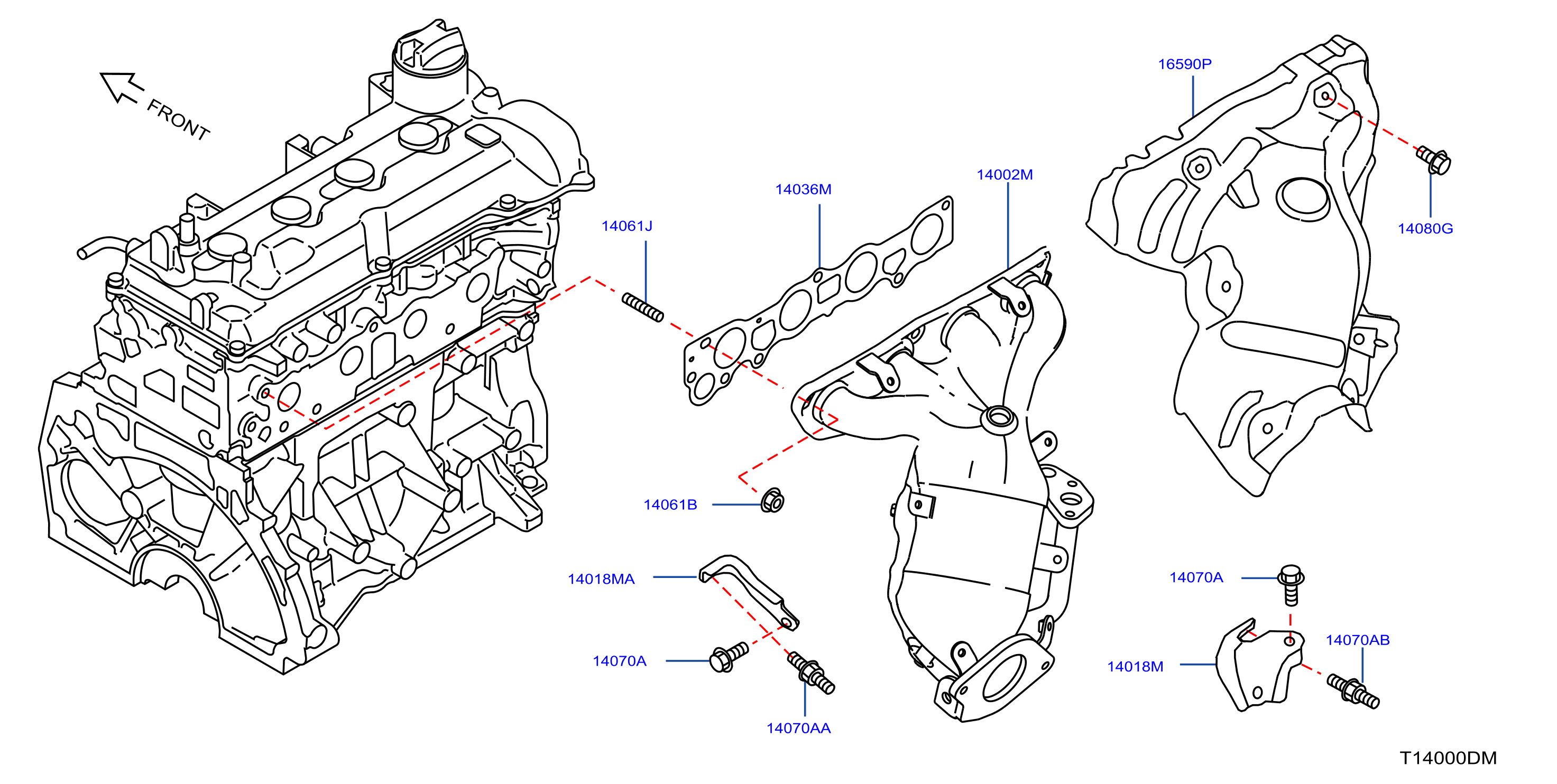 Manifold Exhaust Parts