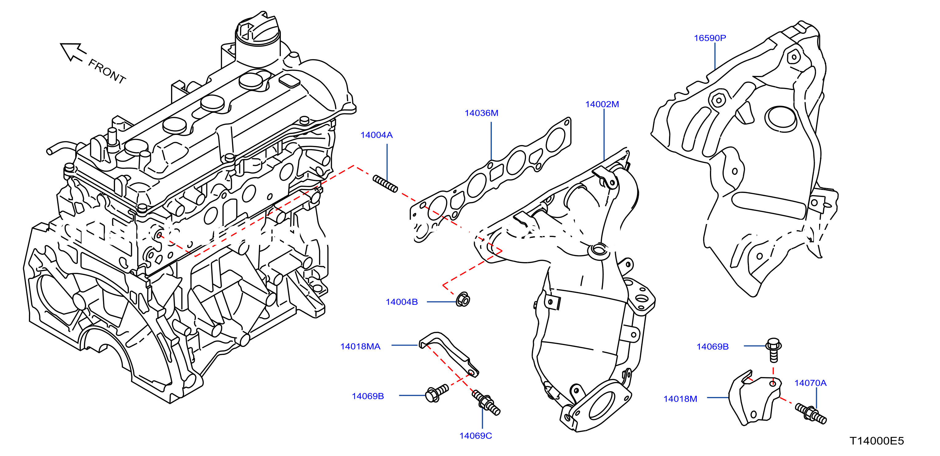 Manifold Exhaust Parts