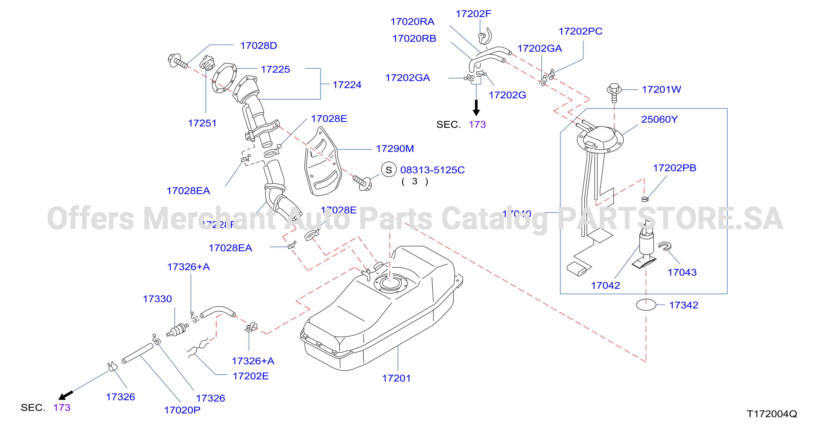Fuel Tank Tank Hose Filler Tube