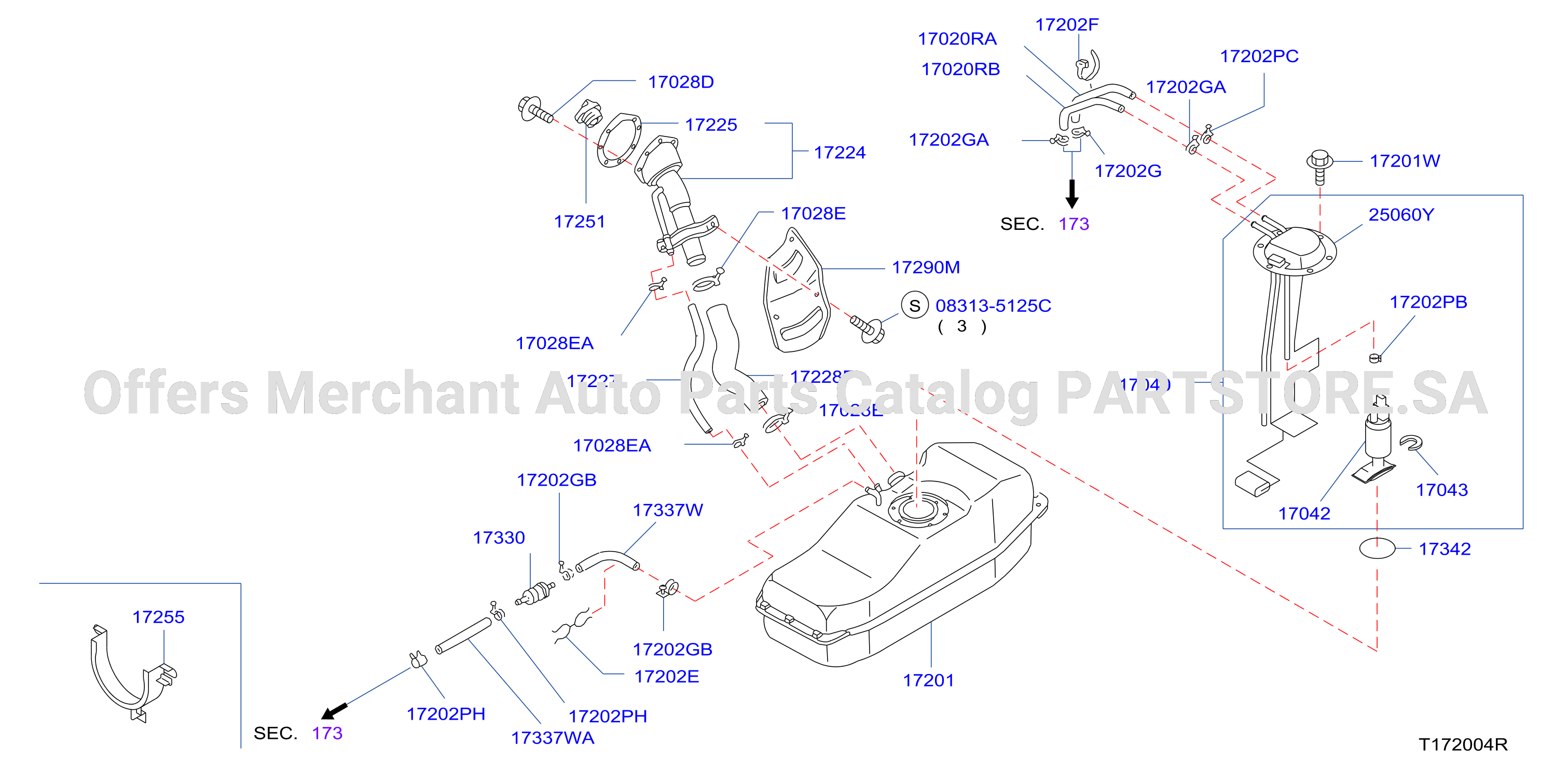 Fuel Tank Tank Hose Filler Tube