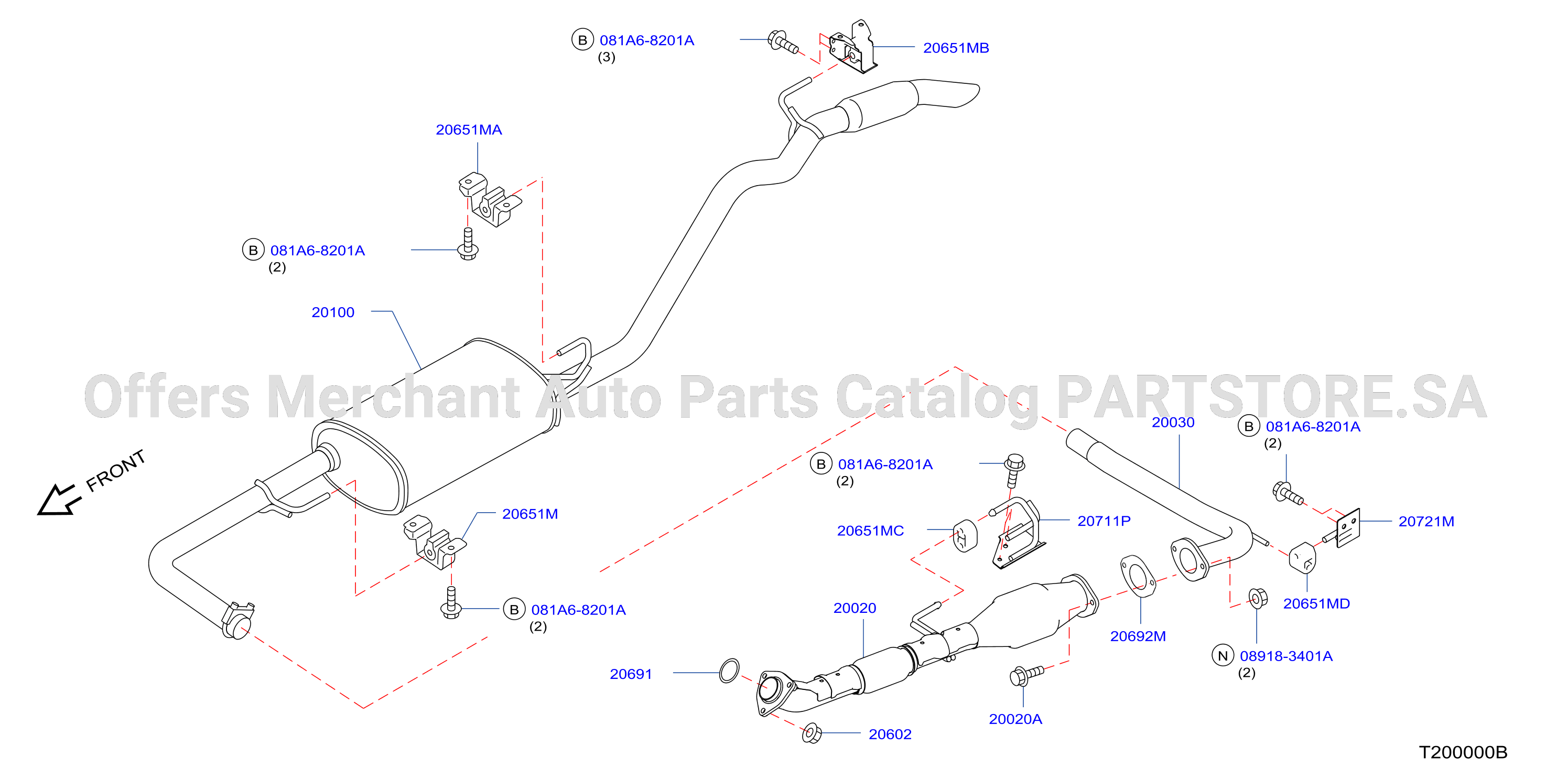 Exhaust Tube Muffler