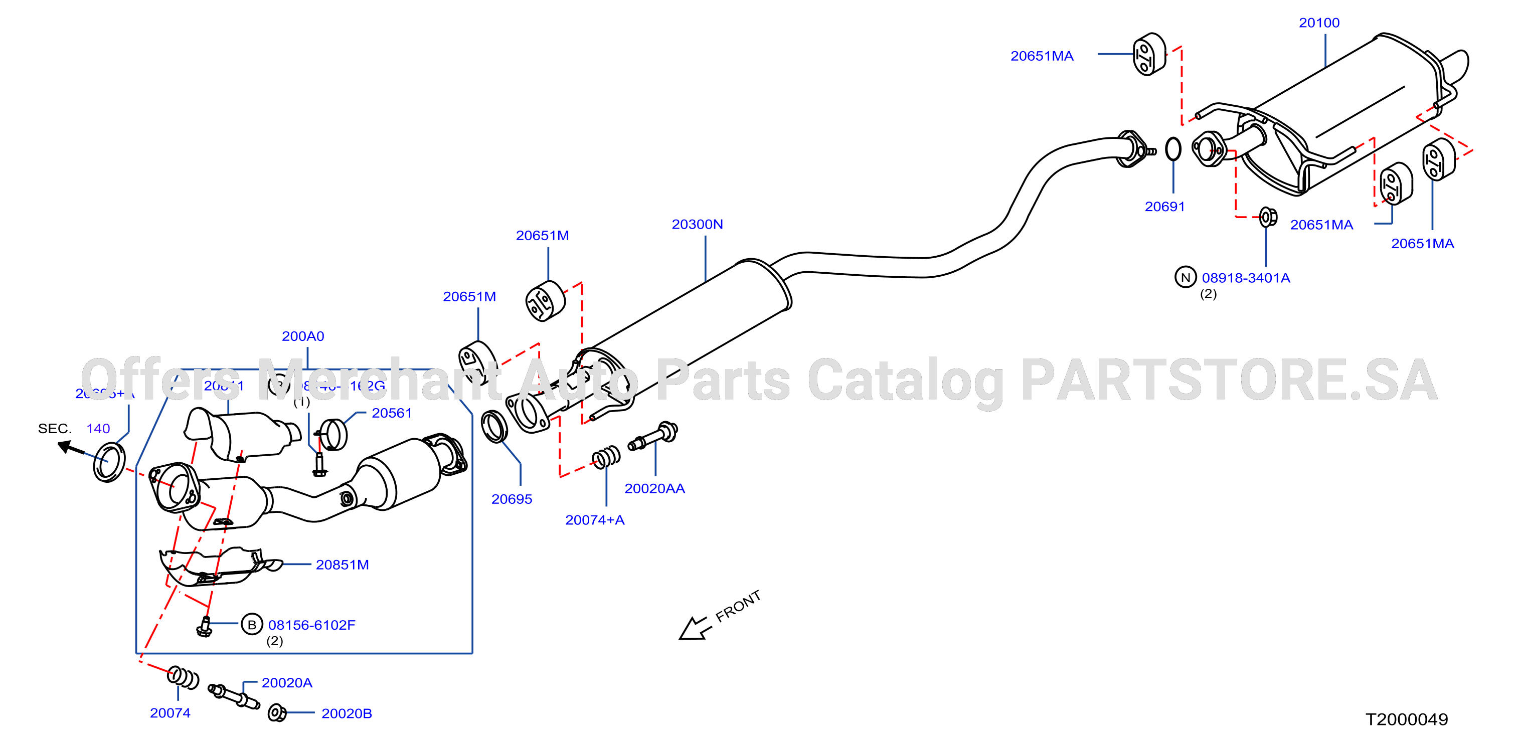 Exhaust Tube Muffler