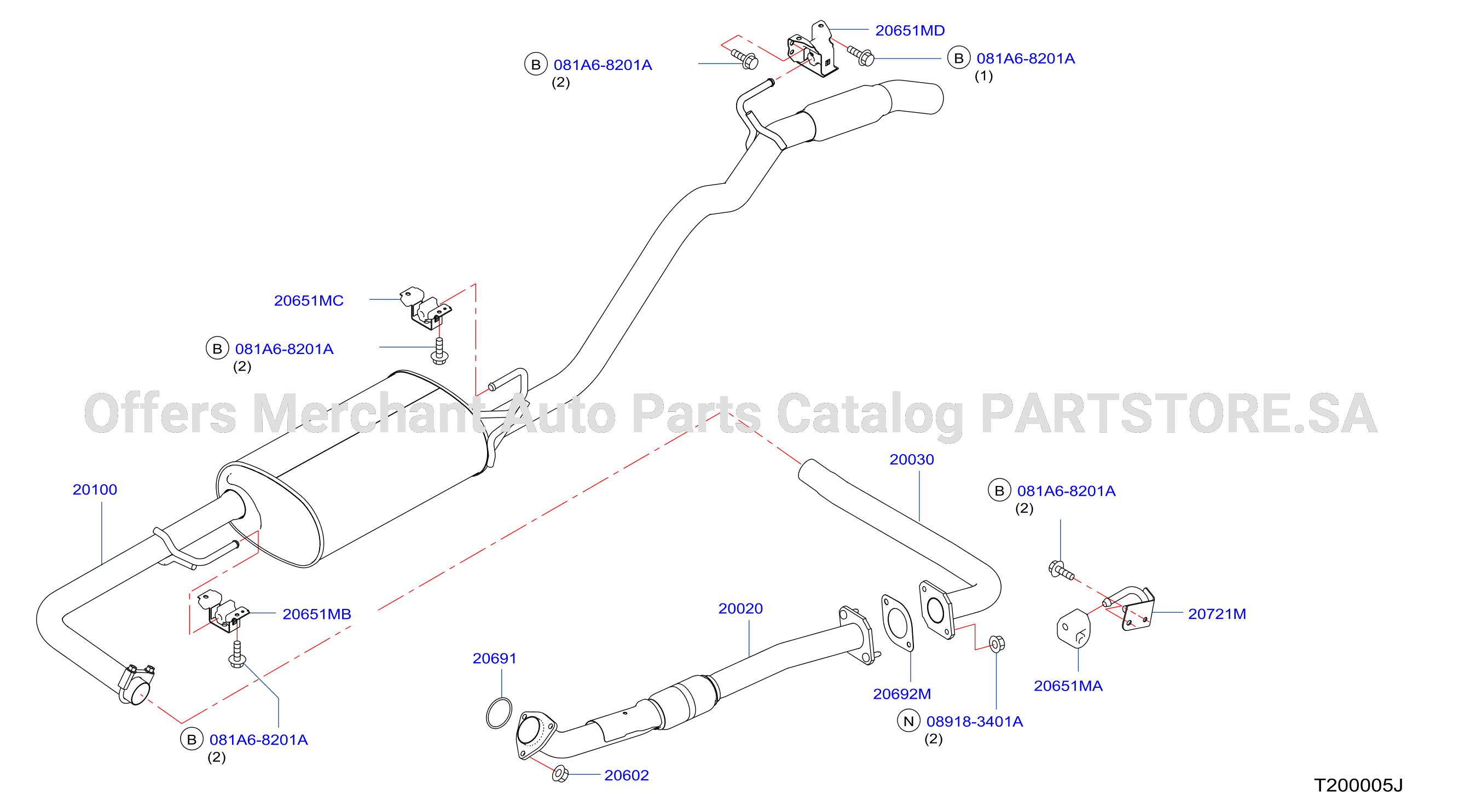 Exhaust Tube Muffler