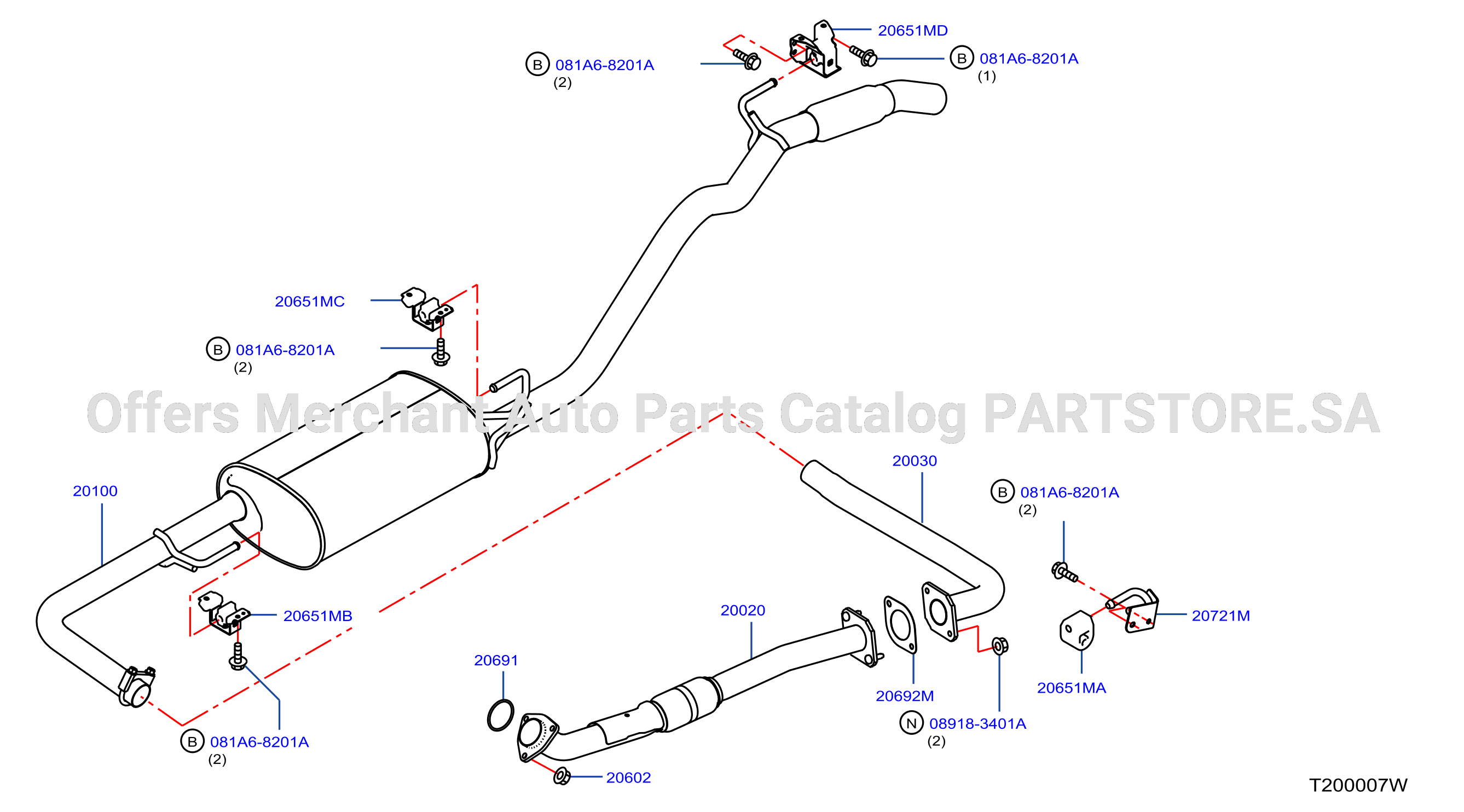 Exhaust Tube Muffler
