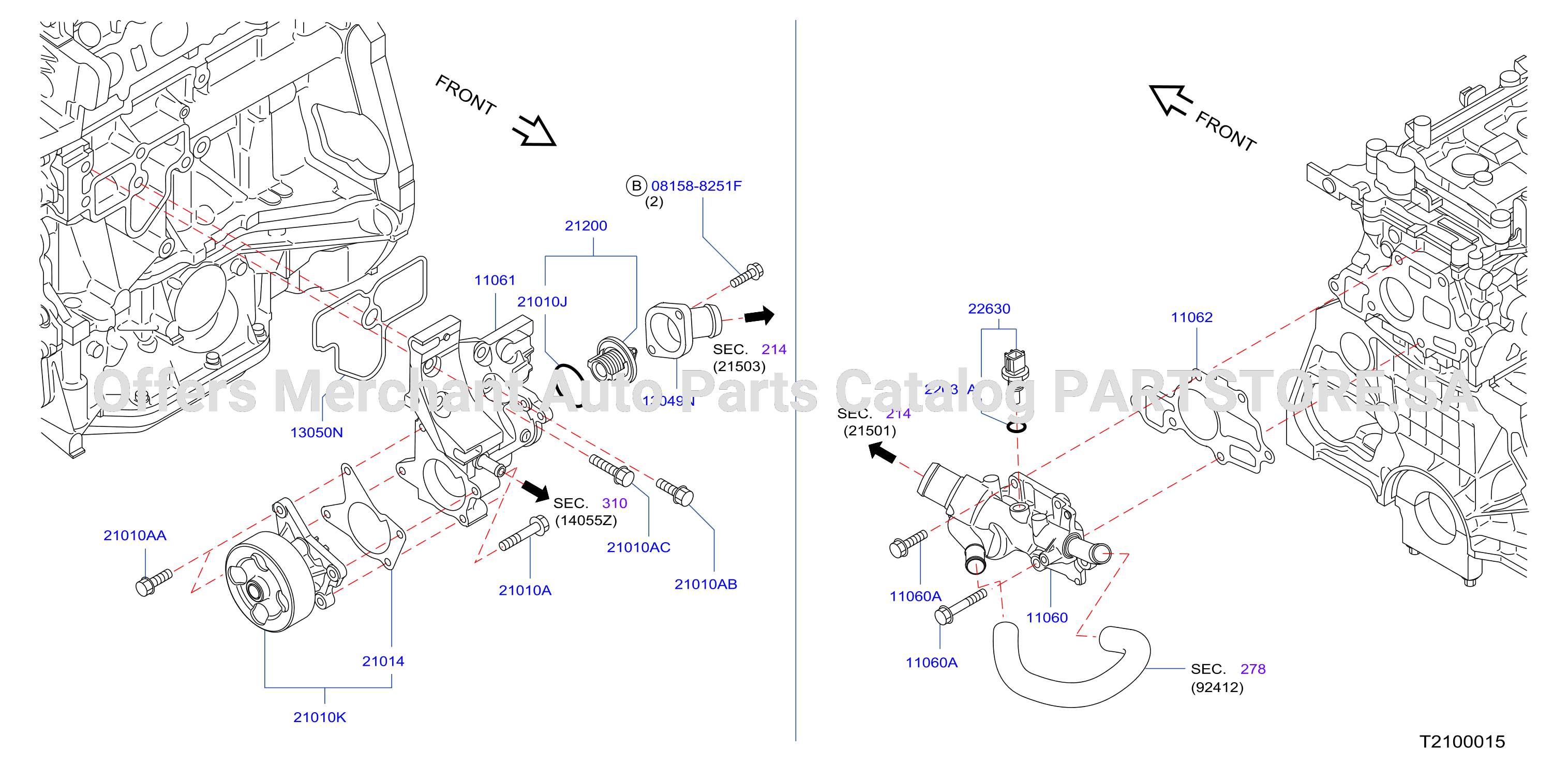 Water Pump Cooling Fan Thermostat