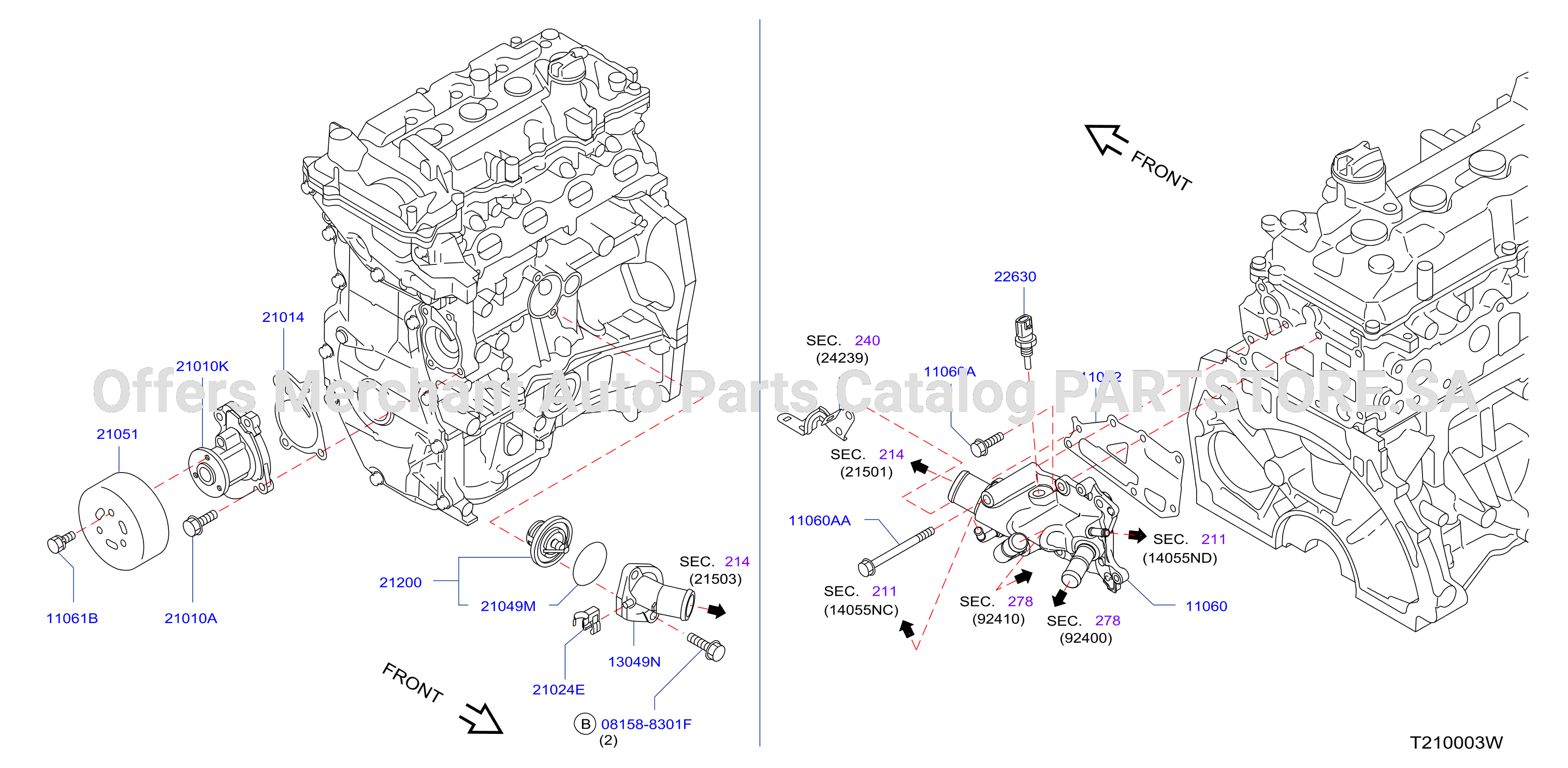 Water Pump Cooling Fan Thermostat