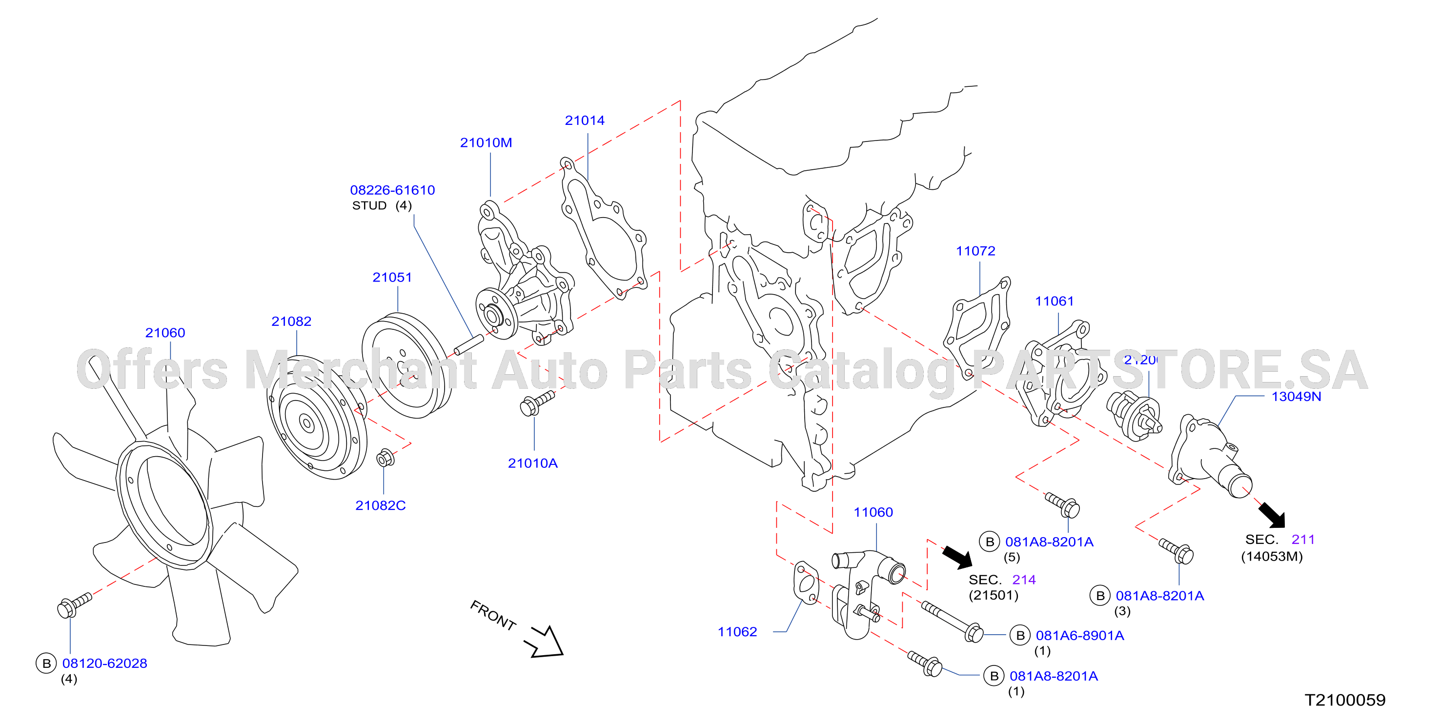 Water Pump Cooling Fan Thermostat