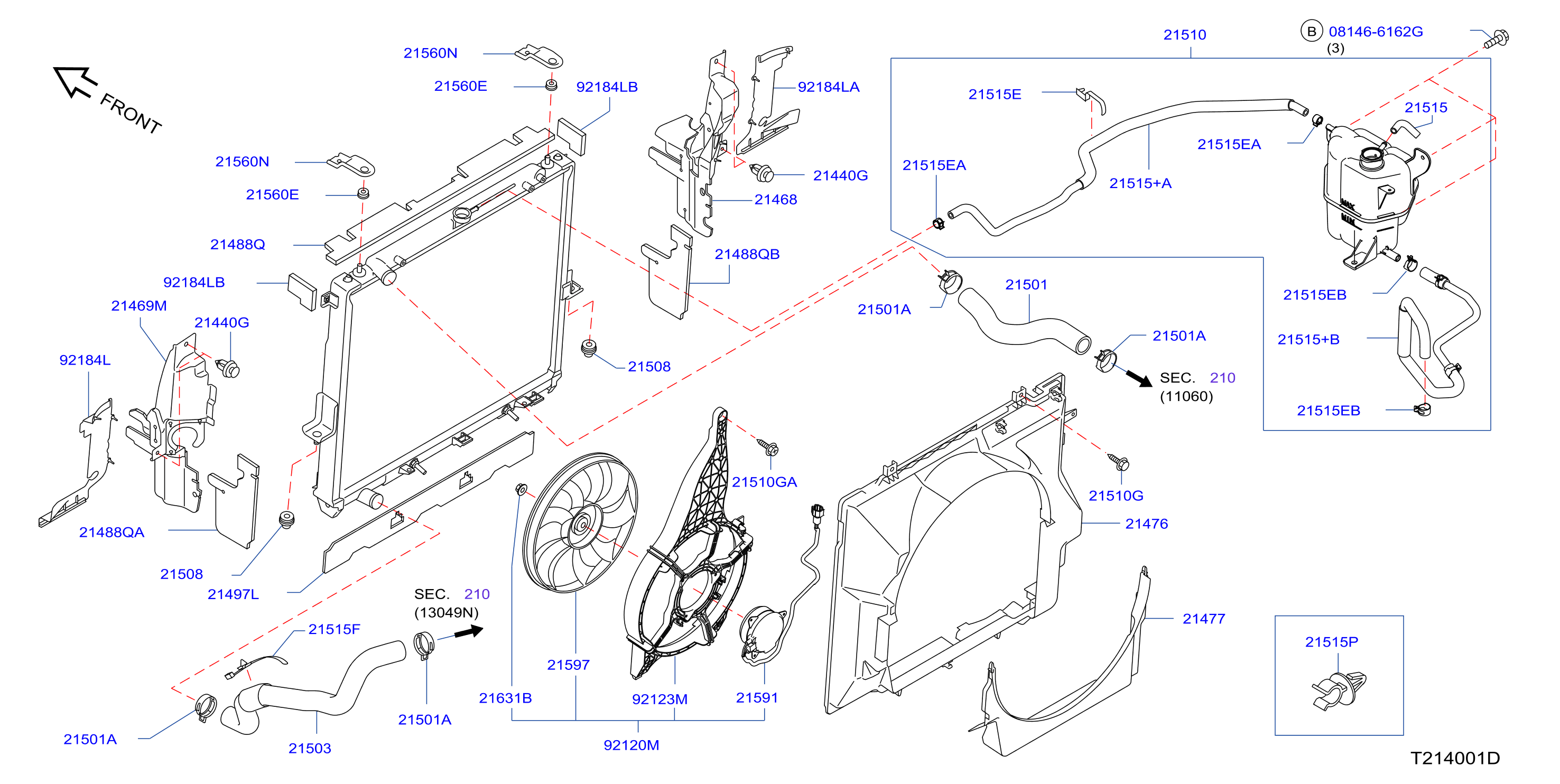 Radiator Shroud Inverter Cooling Fitting Parts