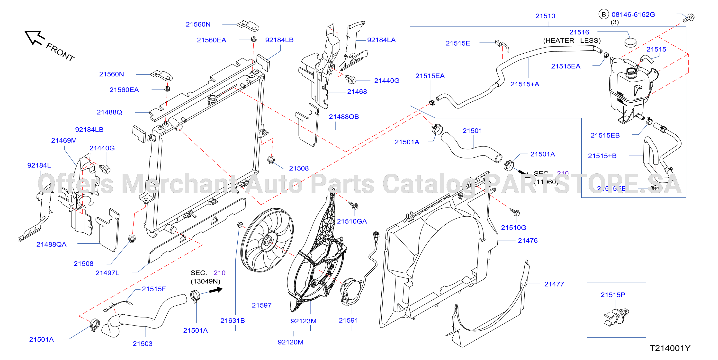 Radiator Shroud Inverter Cooling Fitting Parts
