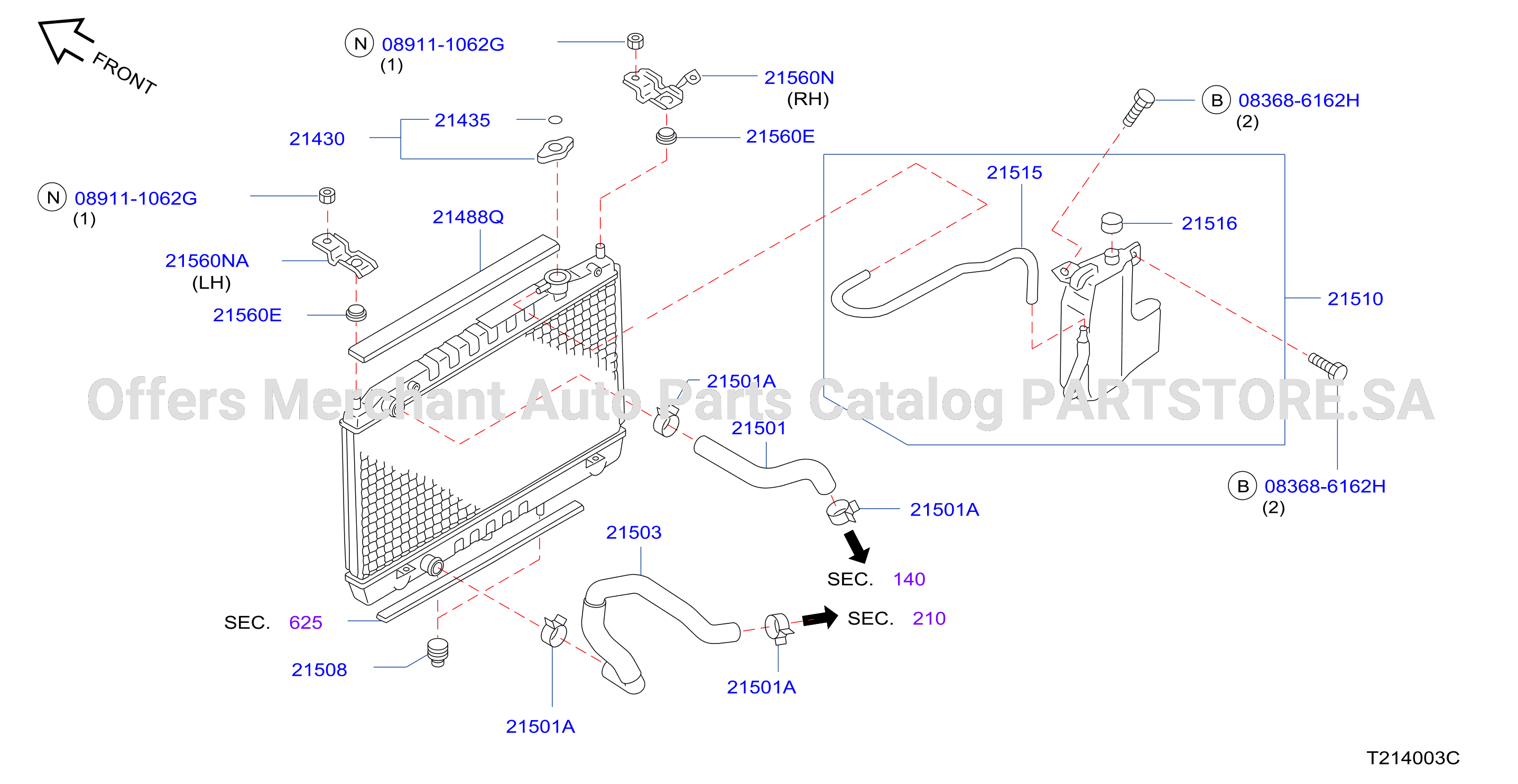 Radiator Shroud Inverter Cooling Fitting Parts
