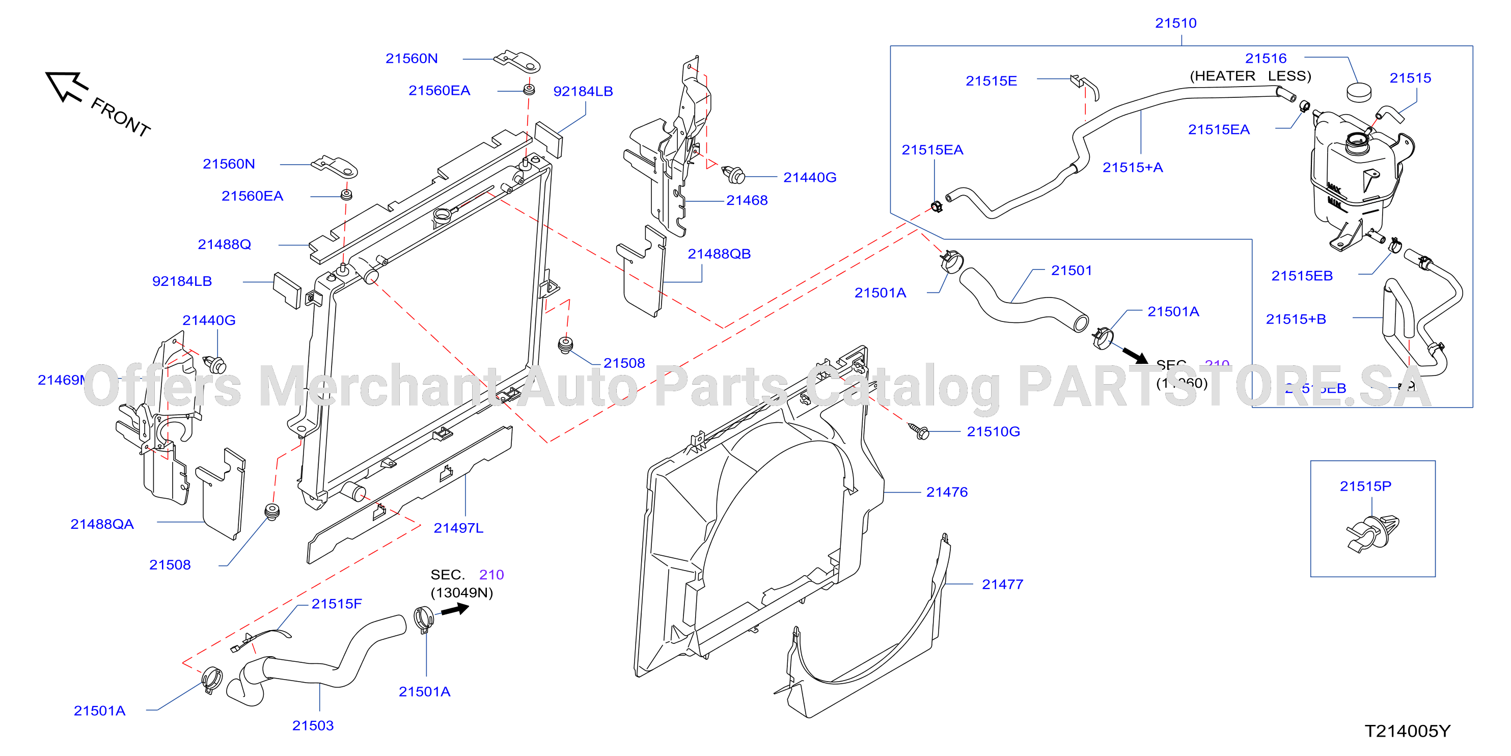 Radiator Shroud Inverter Cooling Fitting Parts