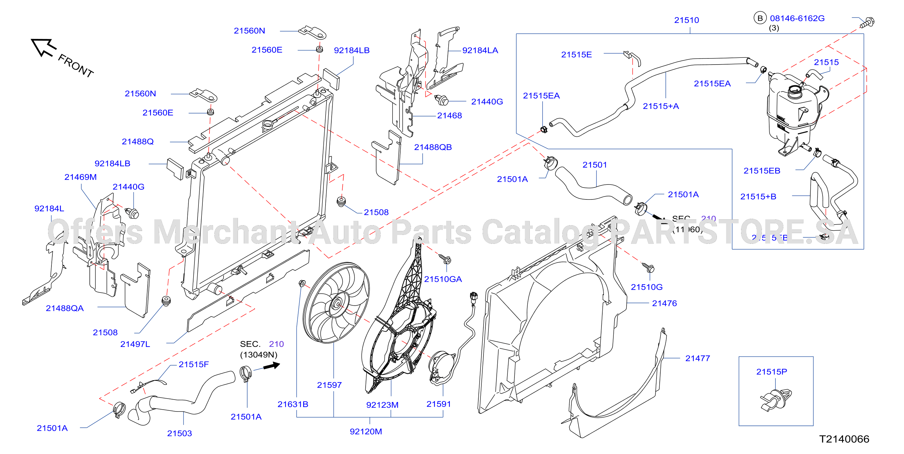 Radiator Shroud Inverter Cooling Fitting Parts
