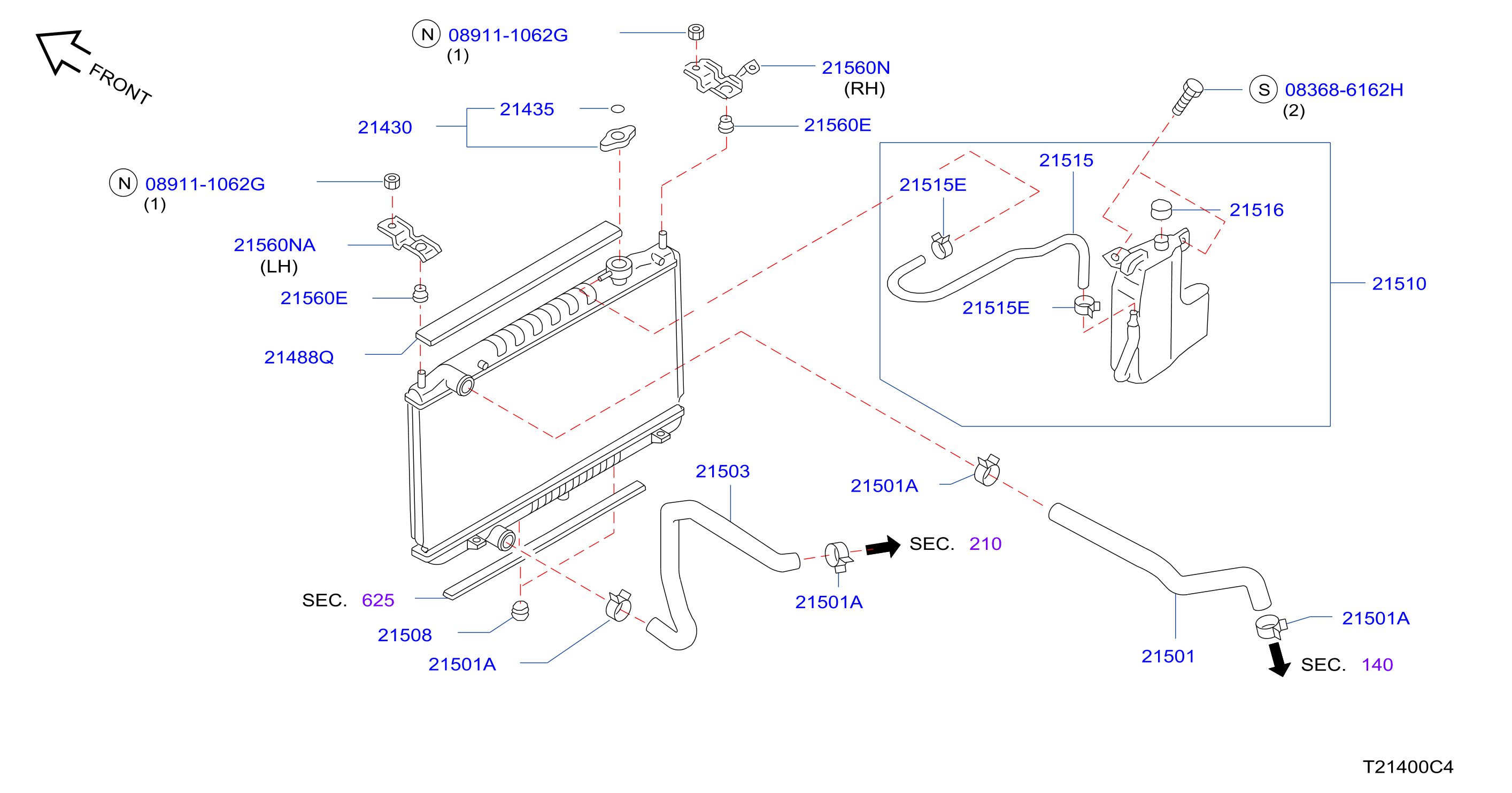 Radiator Shroud Inverter Cooling Fitting Parts
