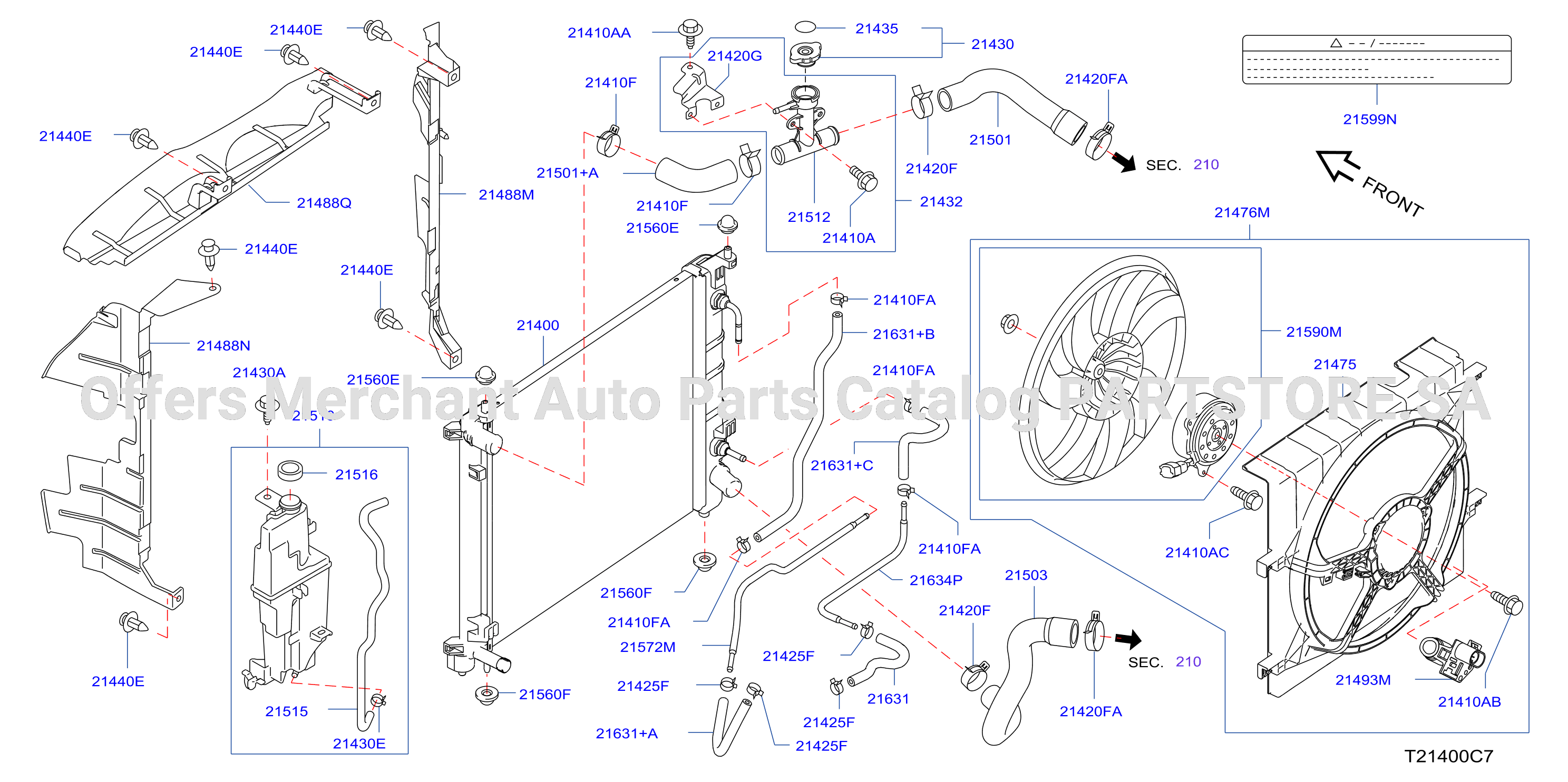 Radiator Shroud Inverter Cooling Fitting Parts