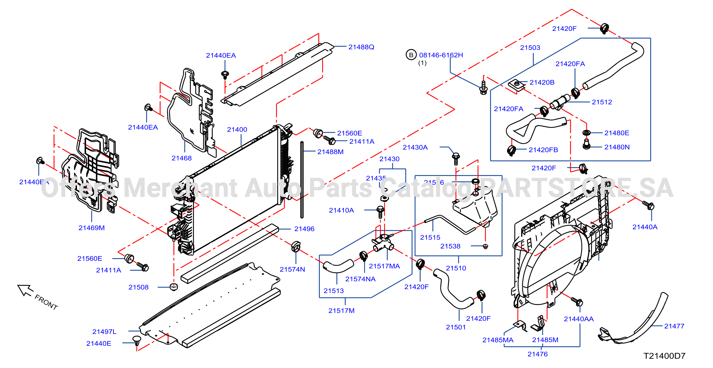 Radiator Shroud Inverter Cooling Fitting Parts
