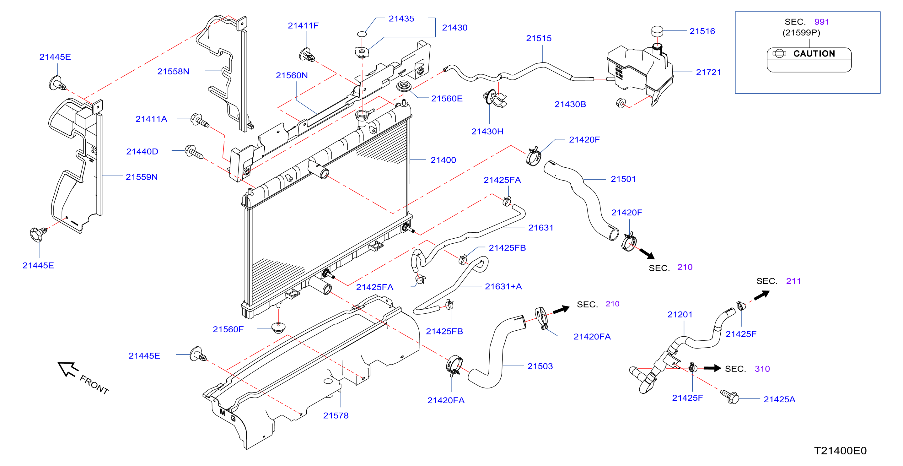 Radiator Shroud Inverter Cooling Fitting Parts