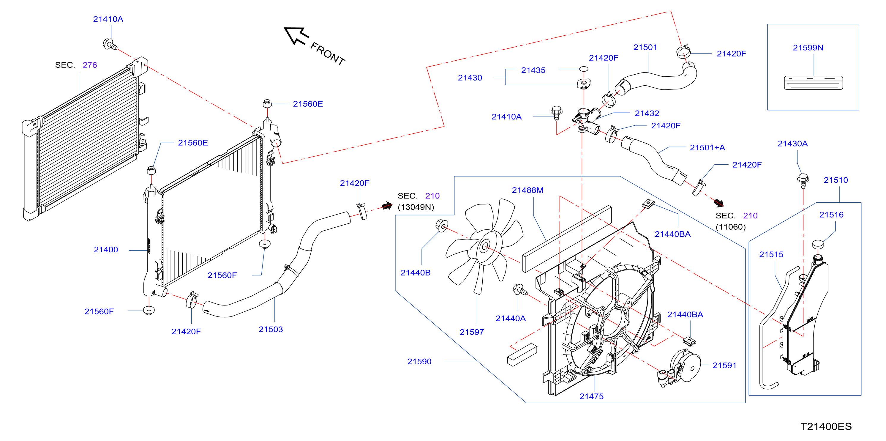 Radiator Shroud Inverter Cooling Fitting Parts