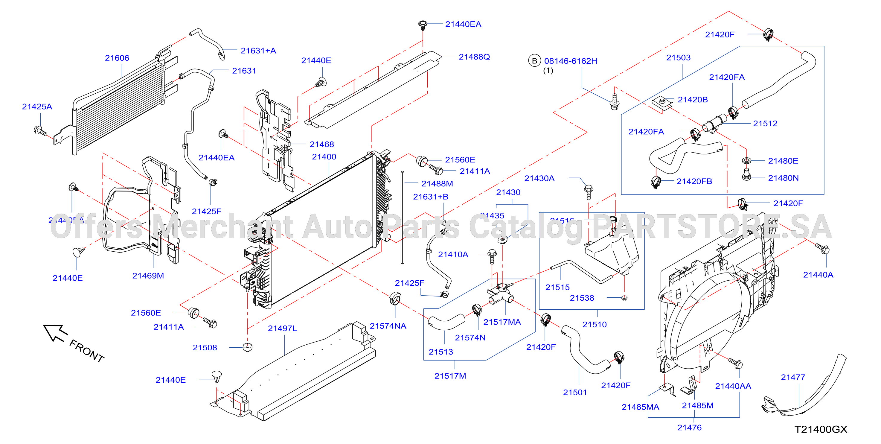 Radiator Shroud Inverter Cooling Fitting Parts