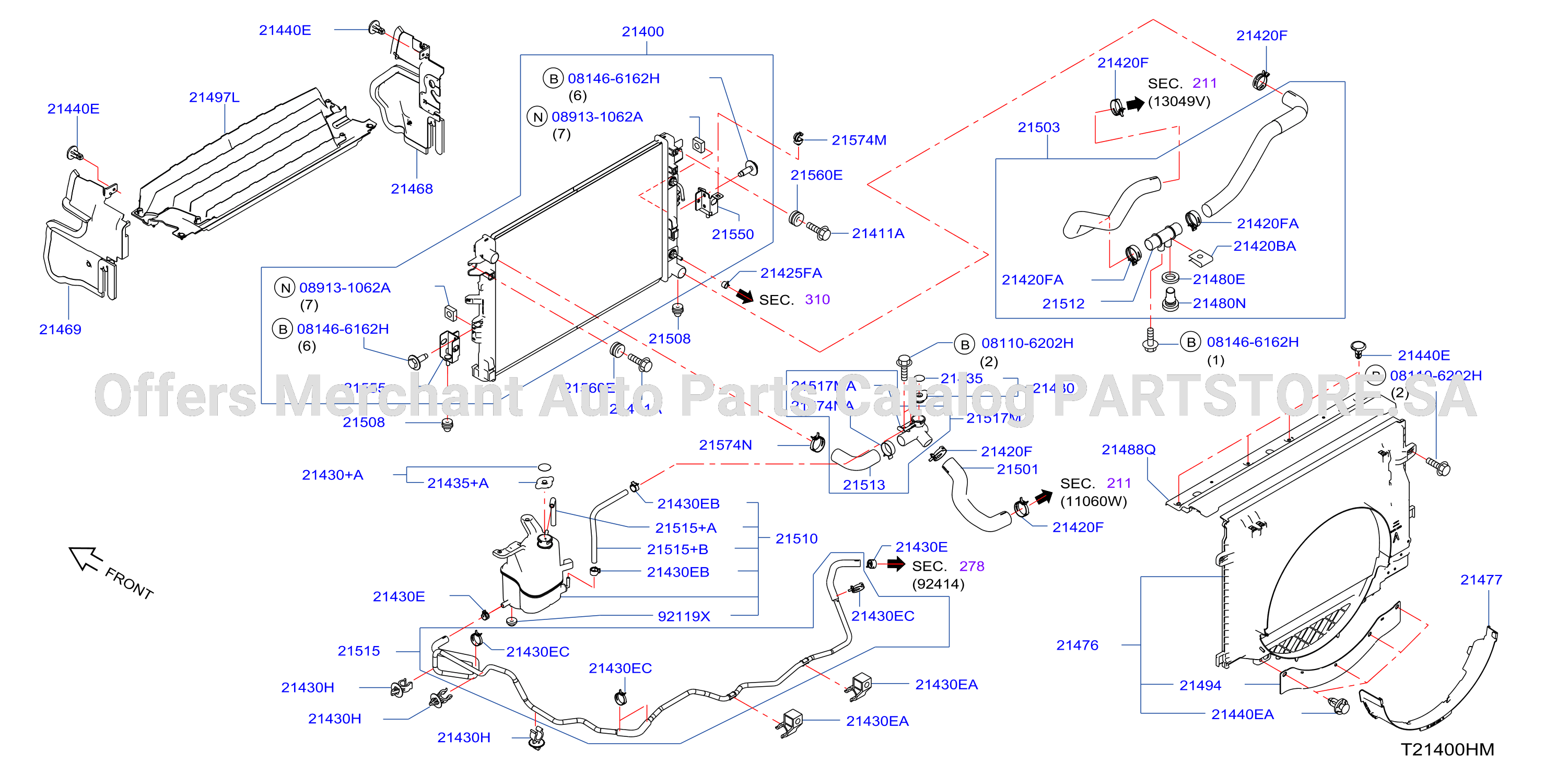 Radiator Shroud Inverter Cooling Fitting Parts
