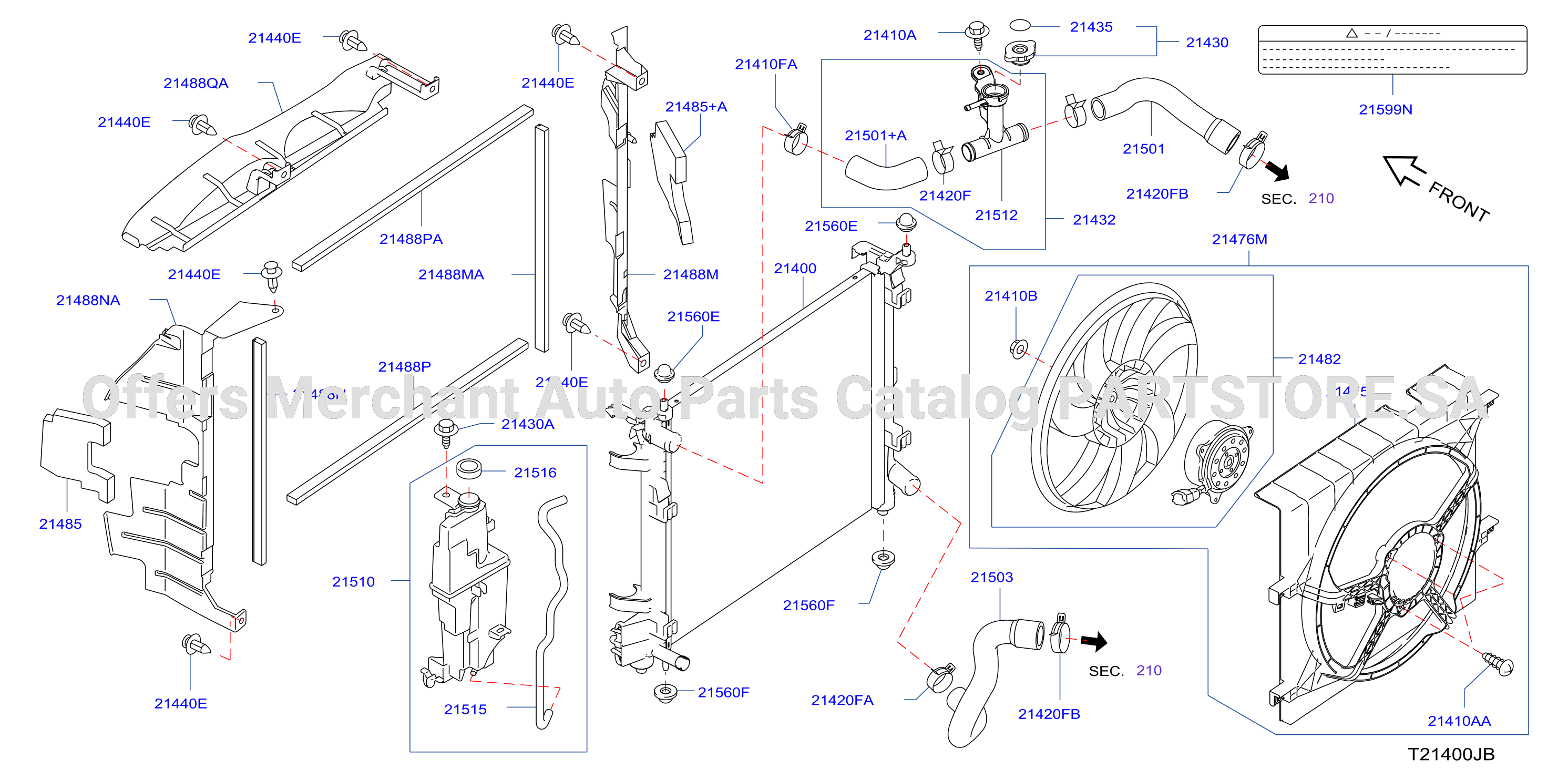 Radiator Shroud Inverter Cooling Fitting Parts