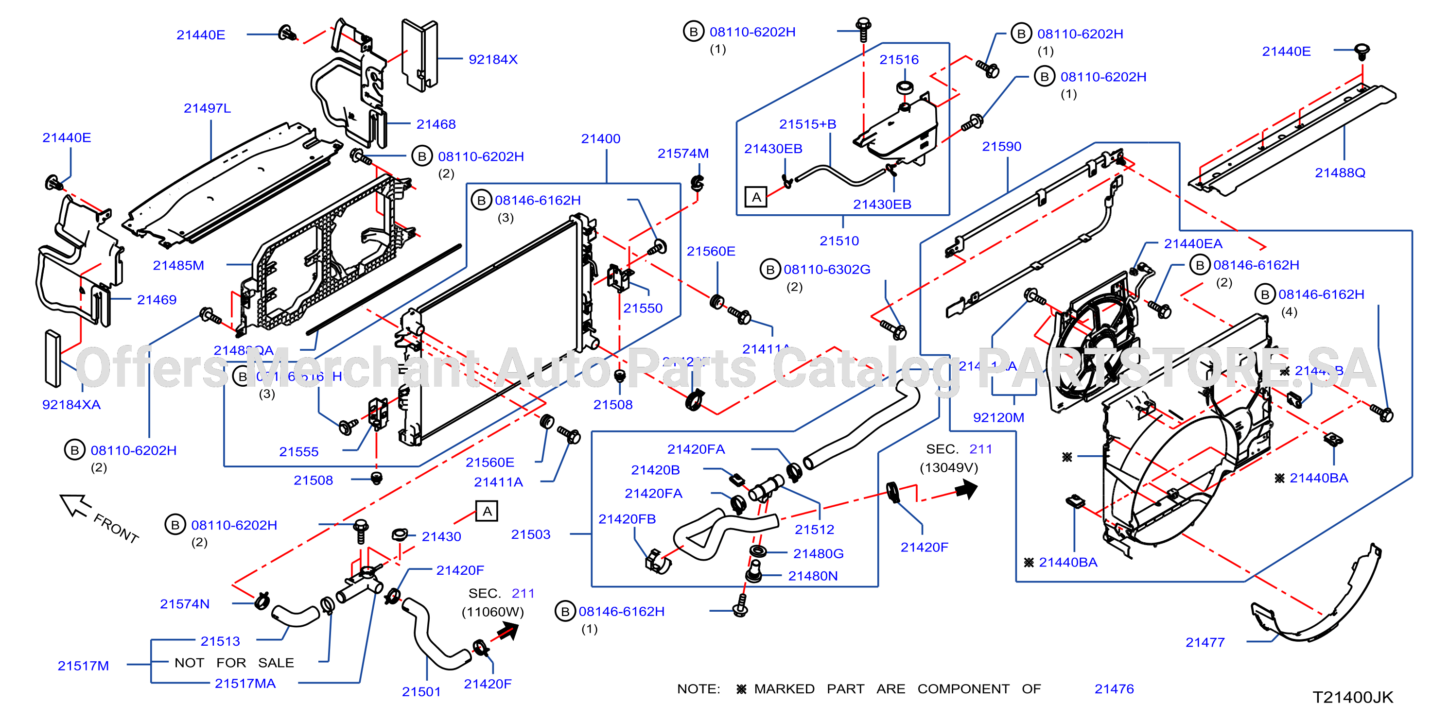 Radiator Shroud Inverter Cooling Fitting Parts