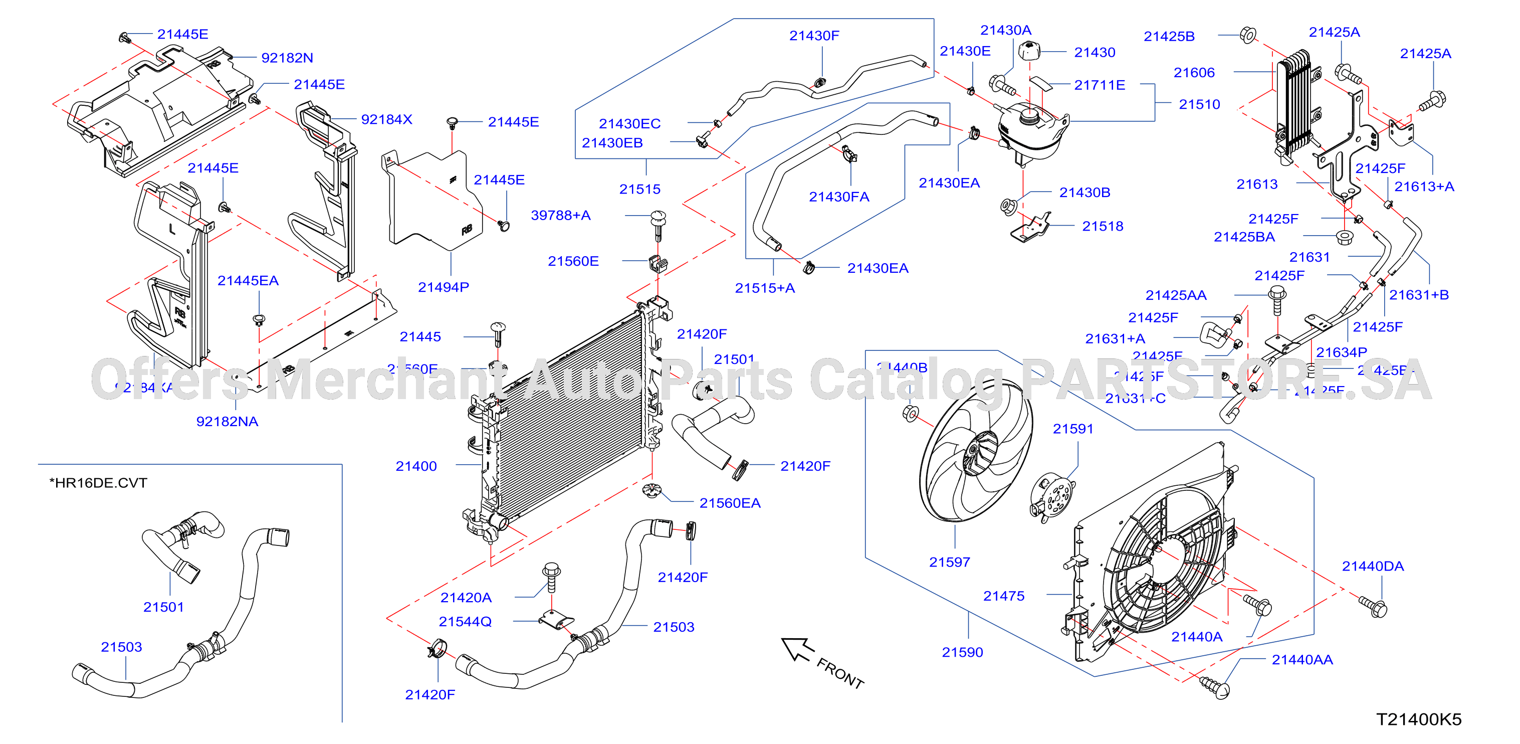 Radiator Shroud Inverter Cooling Fitting Parts