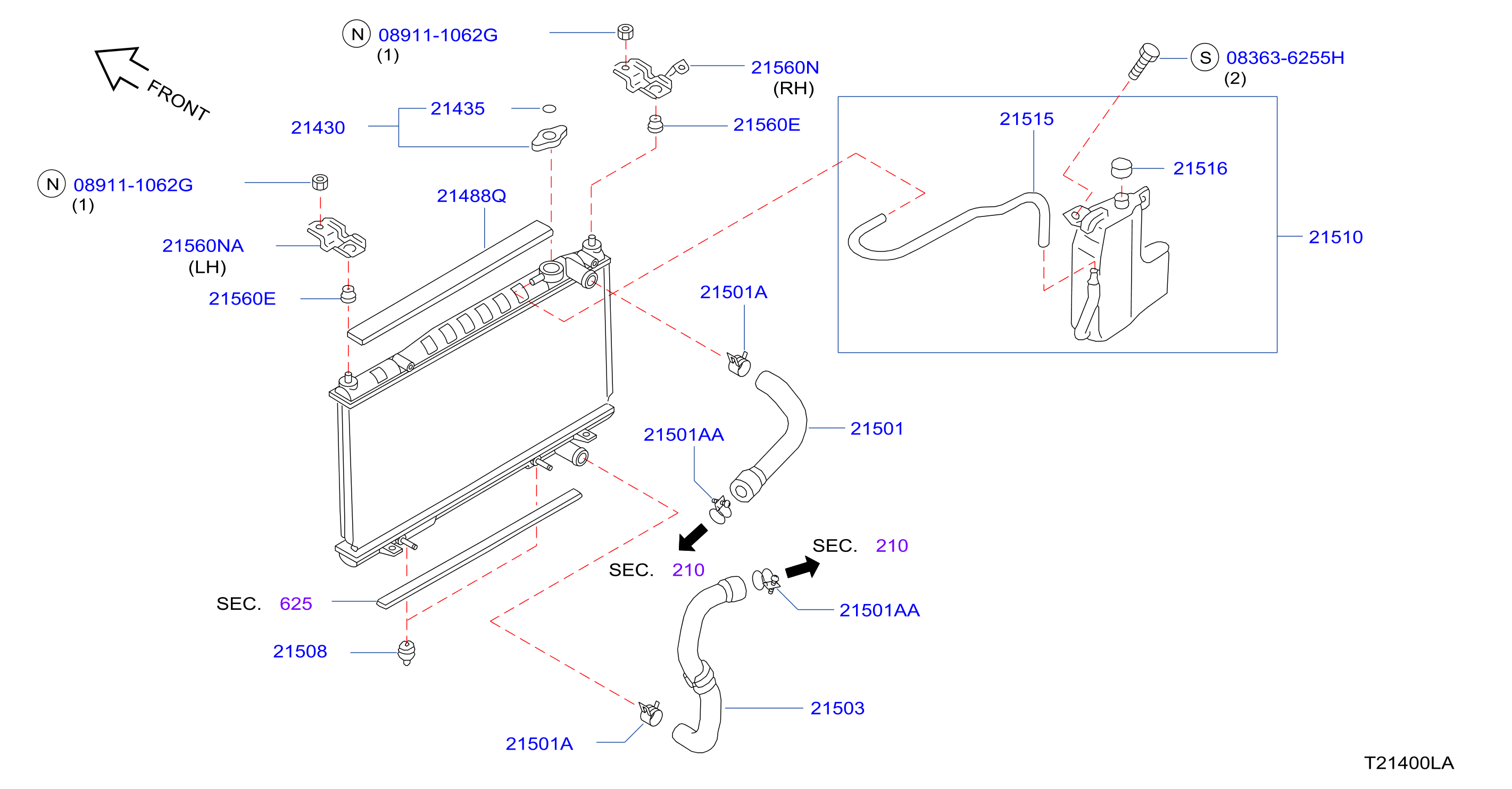 Radiator Shroud Inverter Cooling Fitting Parts