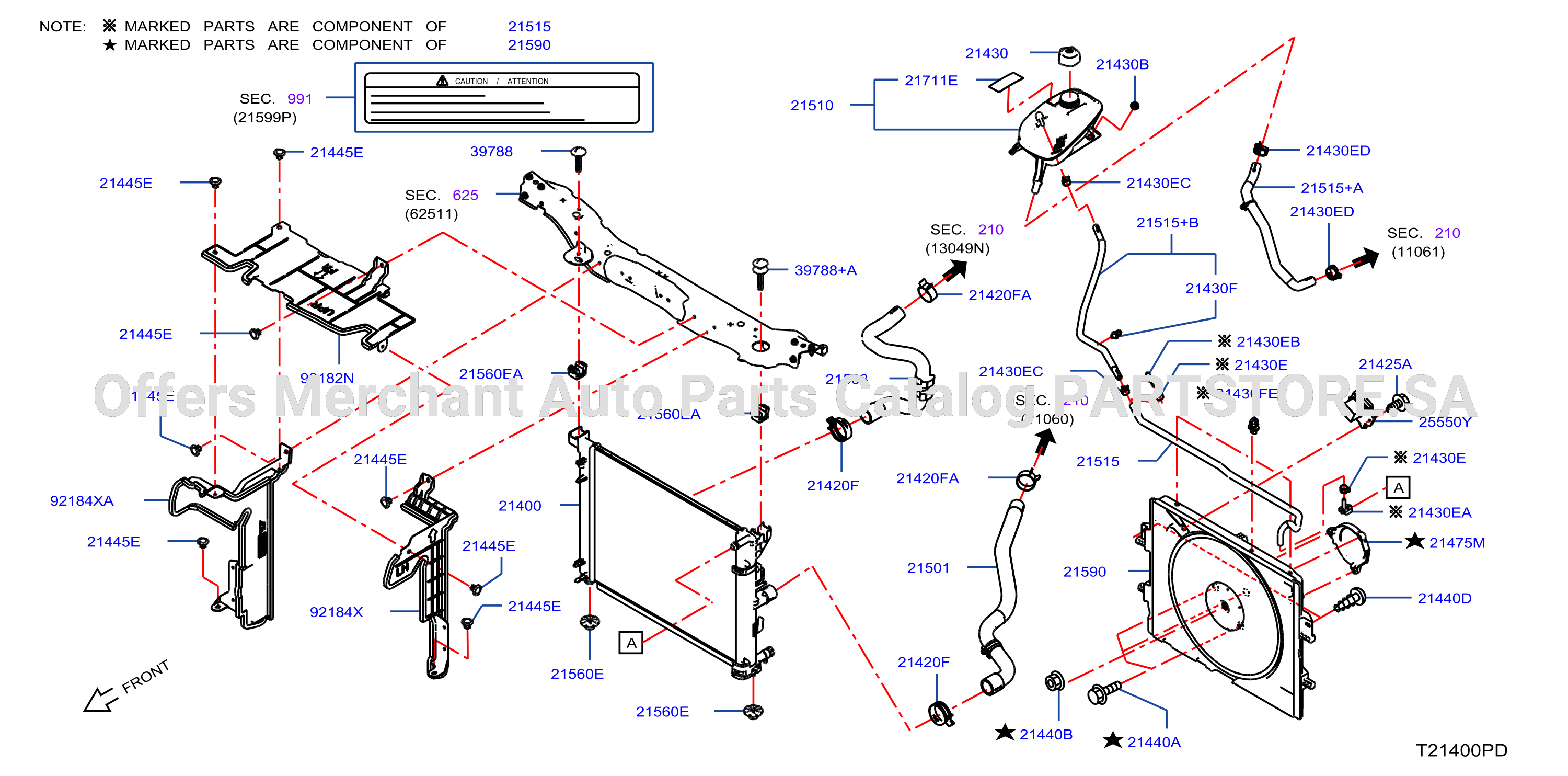 Radiator Shroud Inverter Cooling Fitting Parts