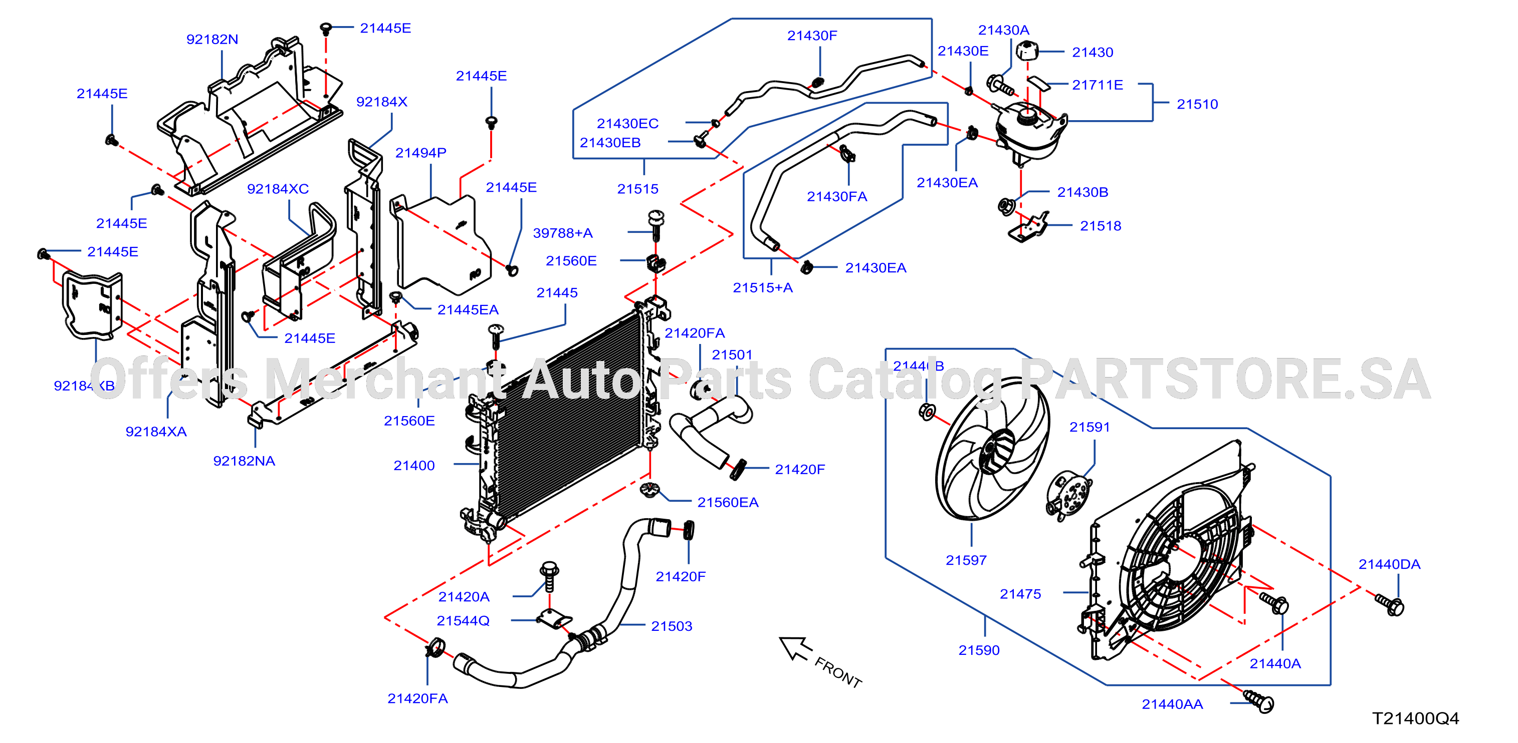 Radiator Shroud Inverter Cooling Fitting Parts