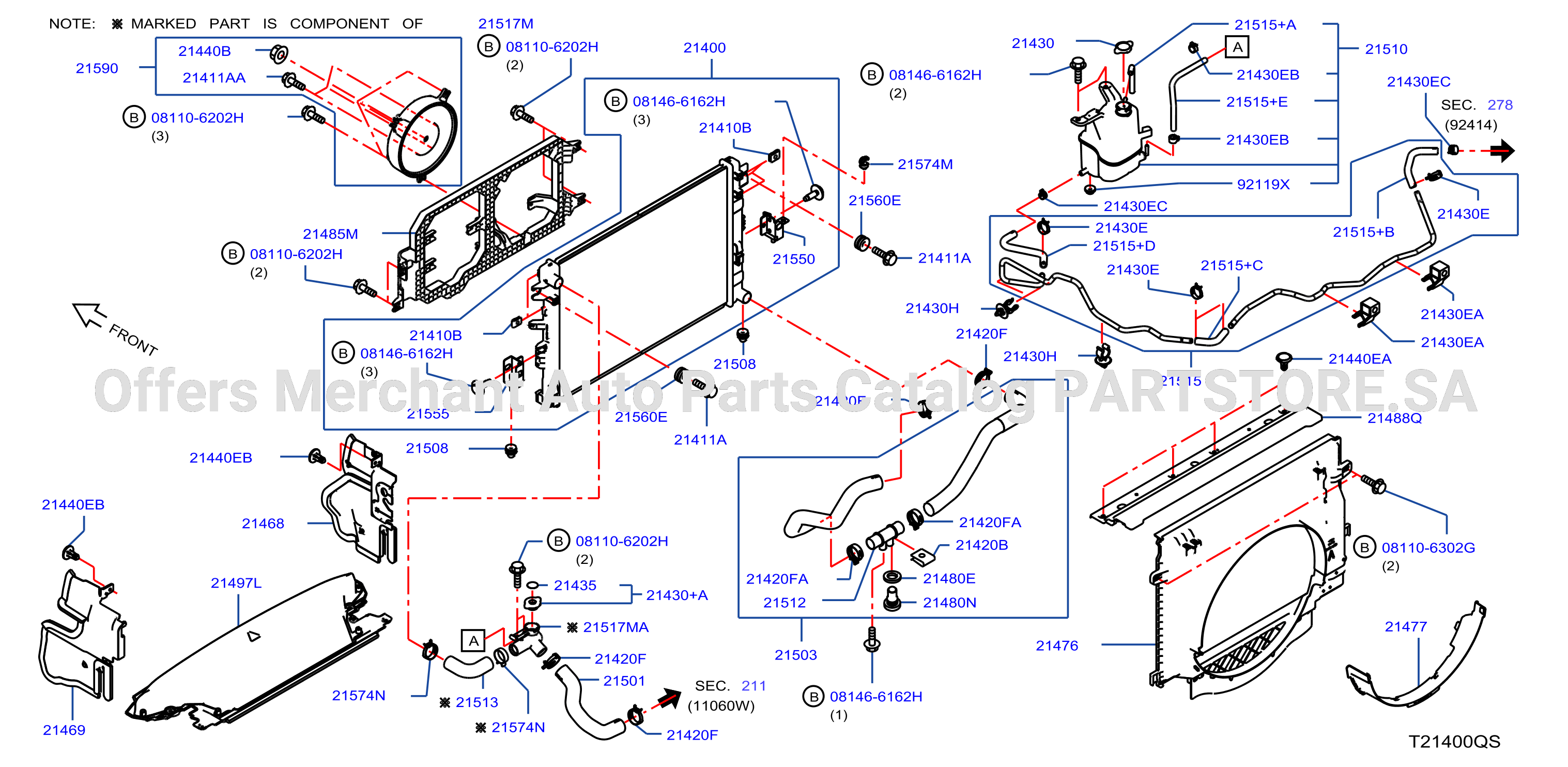 Radiator Shroud Inverter Cooling Fitting Parts