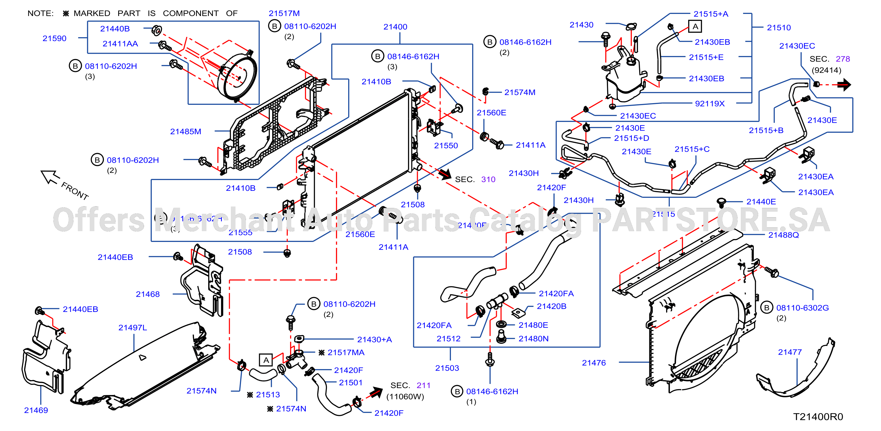 Radiator Shroud Inverter Cooling Fitting Parts