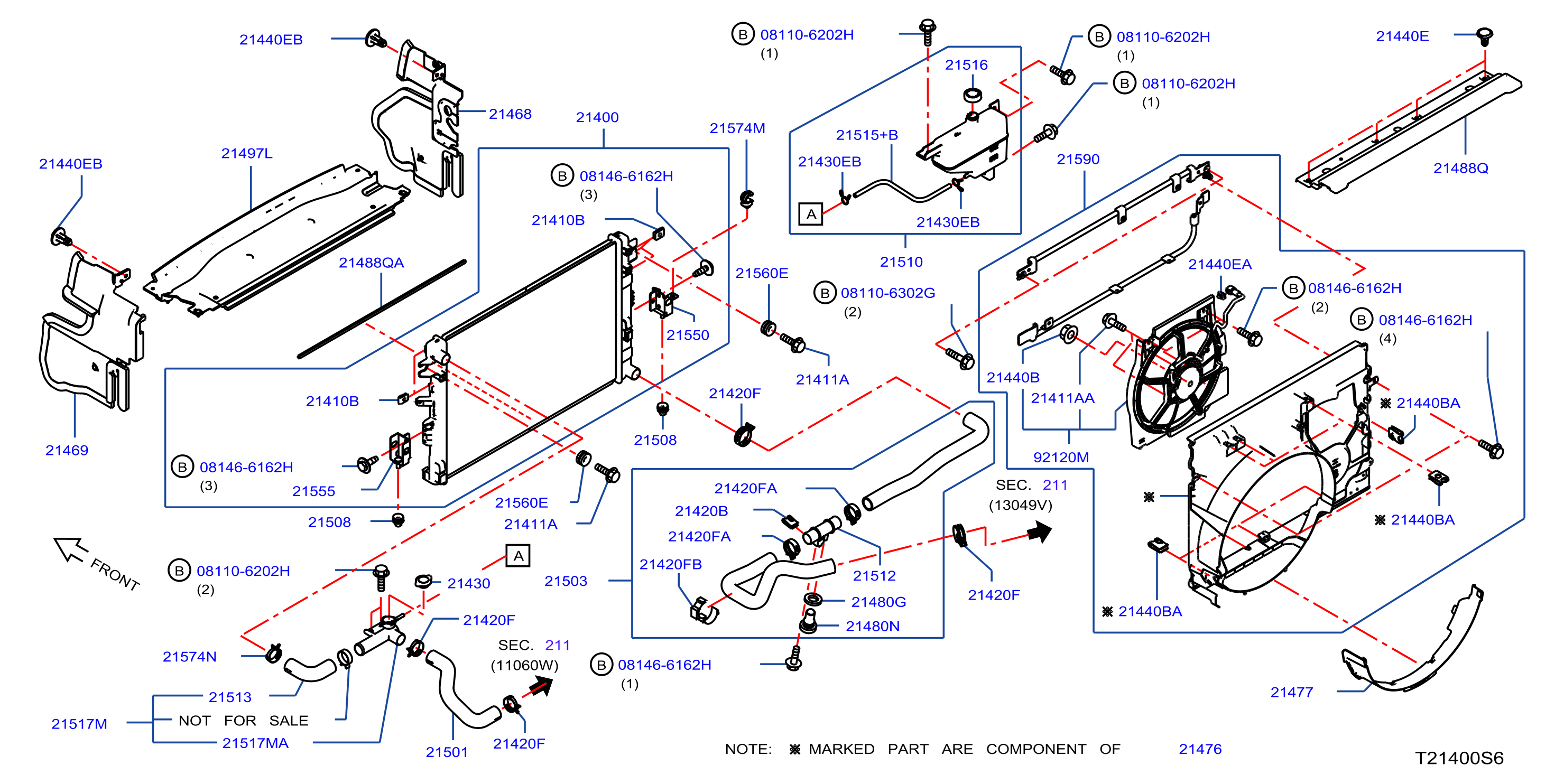Radiator Shroud Inverter Cooling Fitting Parts