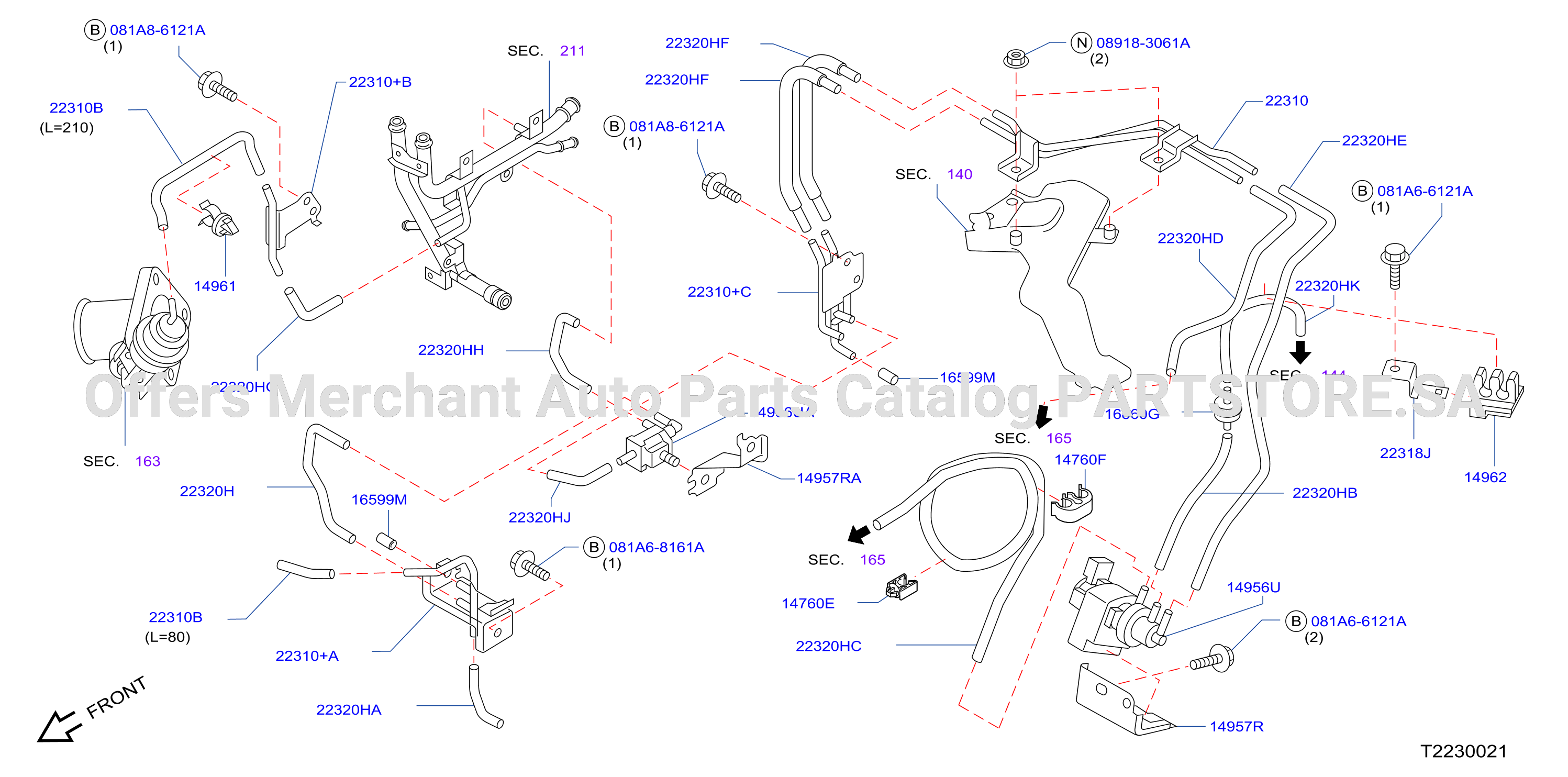 Engine Control Vacuum Piping