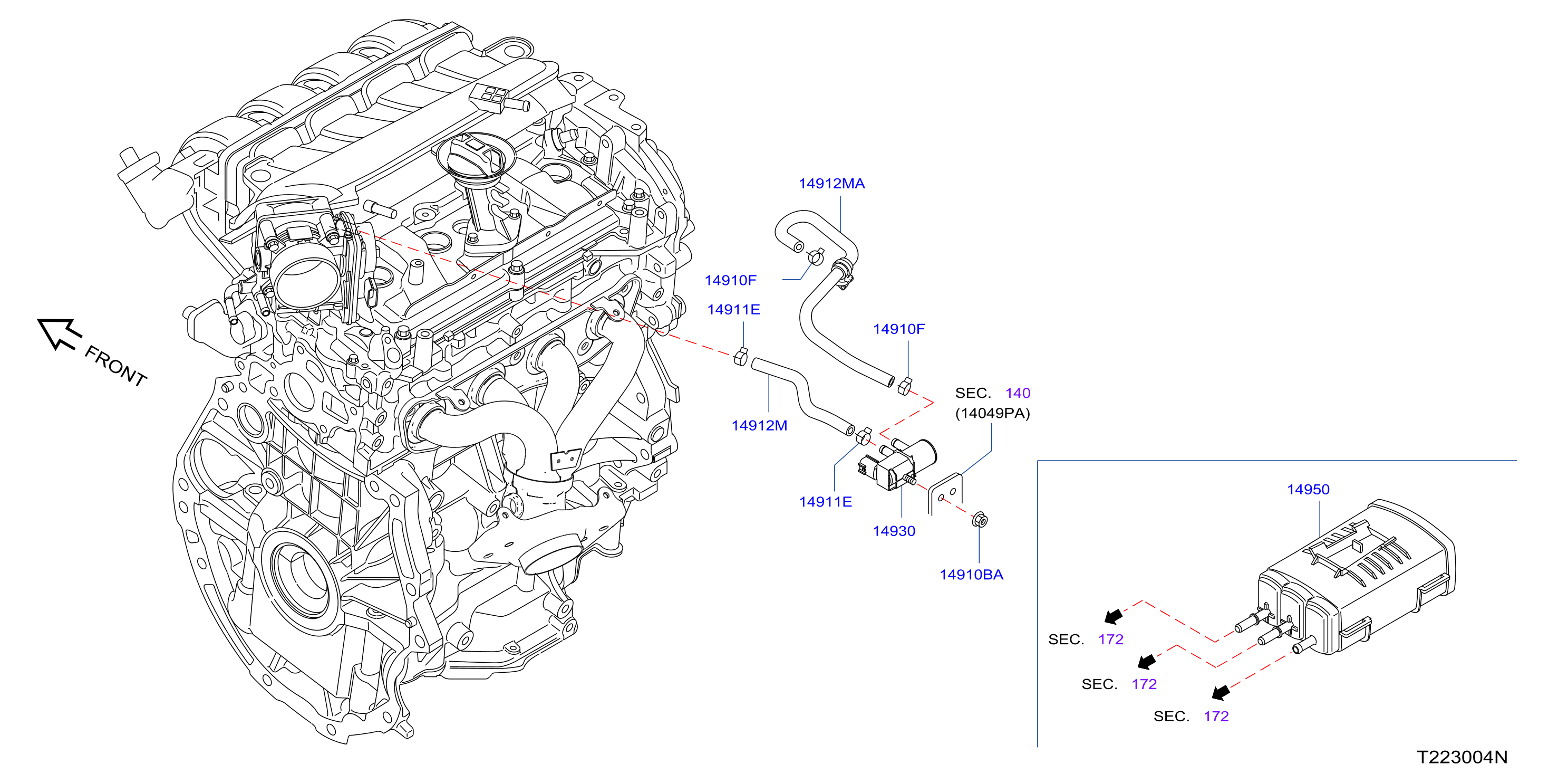Engine Control Vacuum Piping