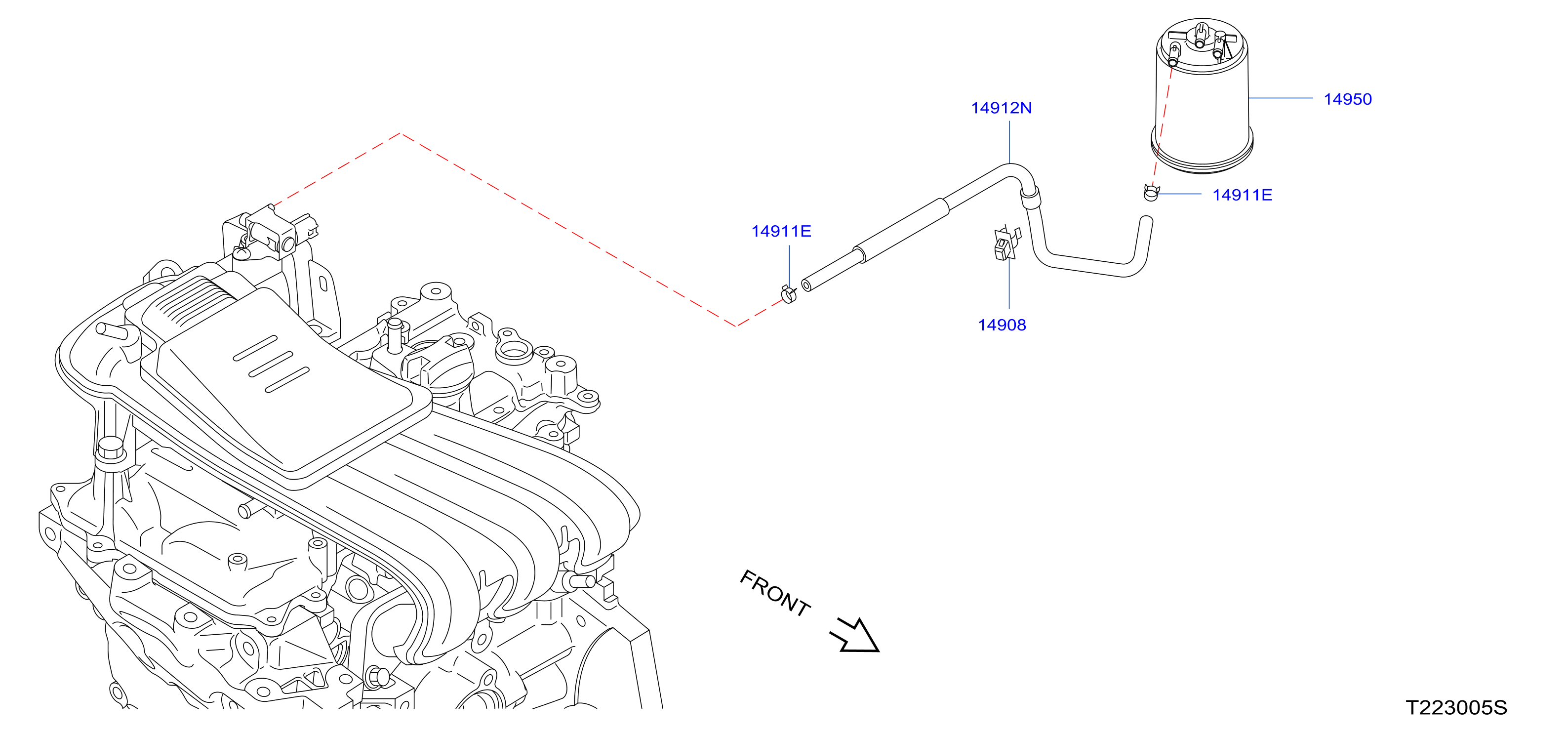 Engine Control Vacuum Piping