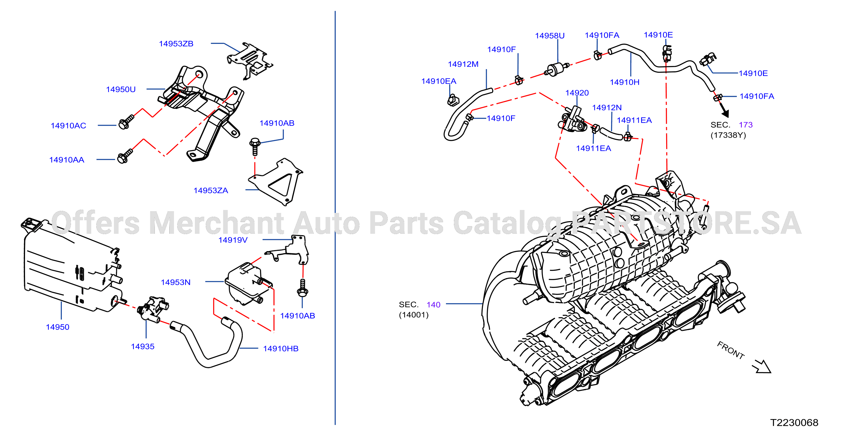 Engine Control Vacuum Piping N6