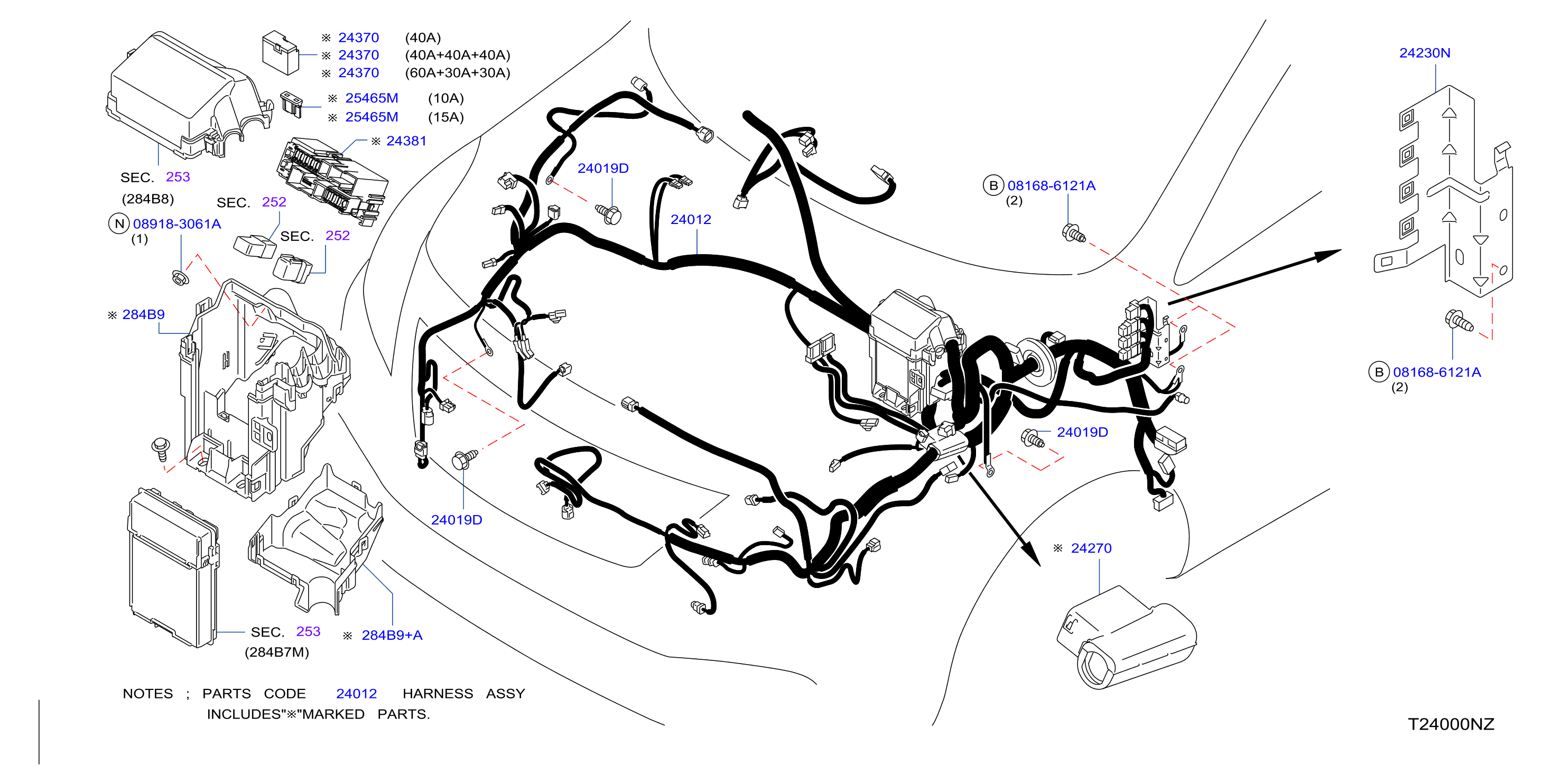 Wiring Engine Room