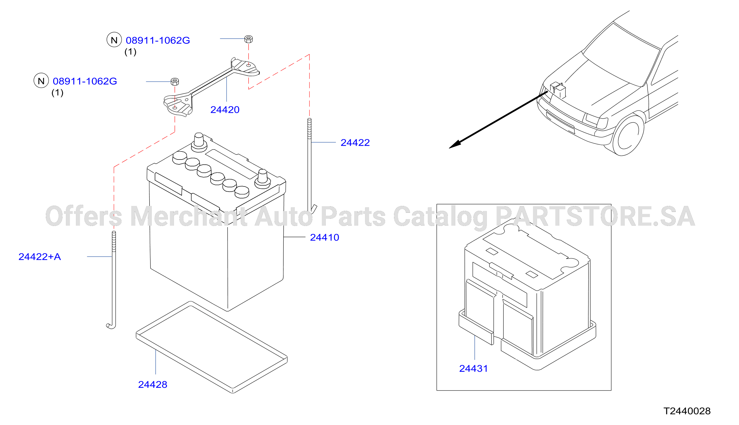 Battery Battery Mounting