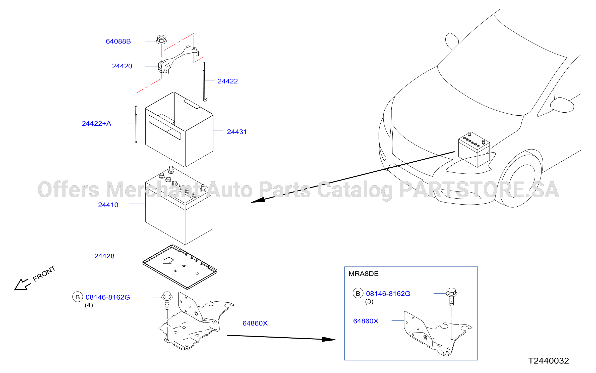 Battery Battery Mounting