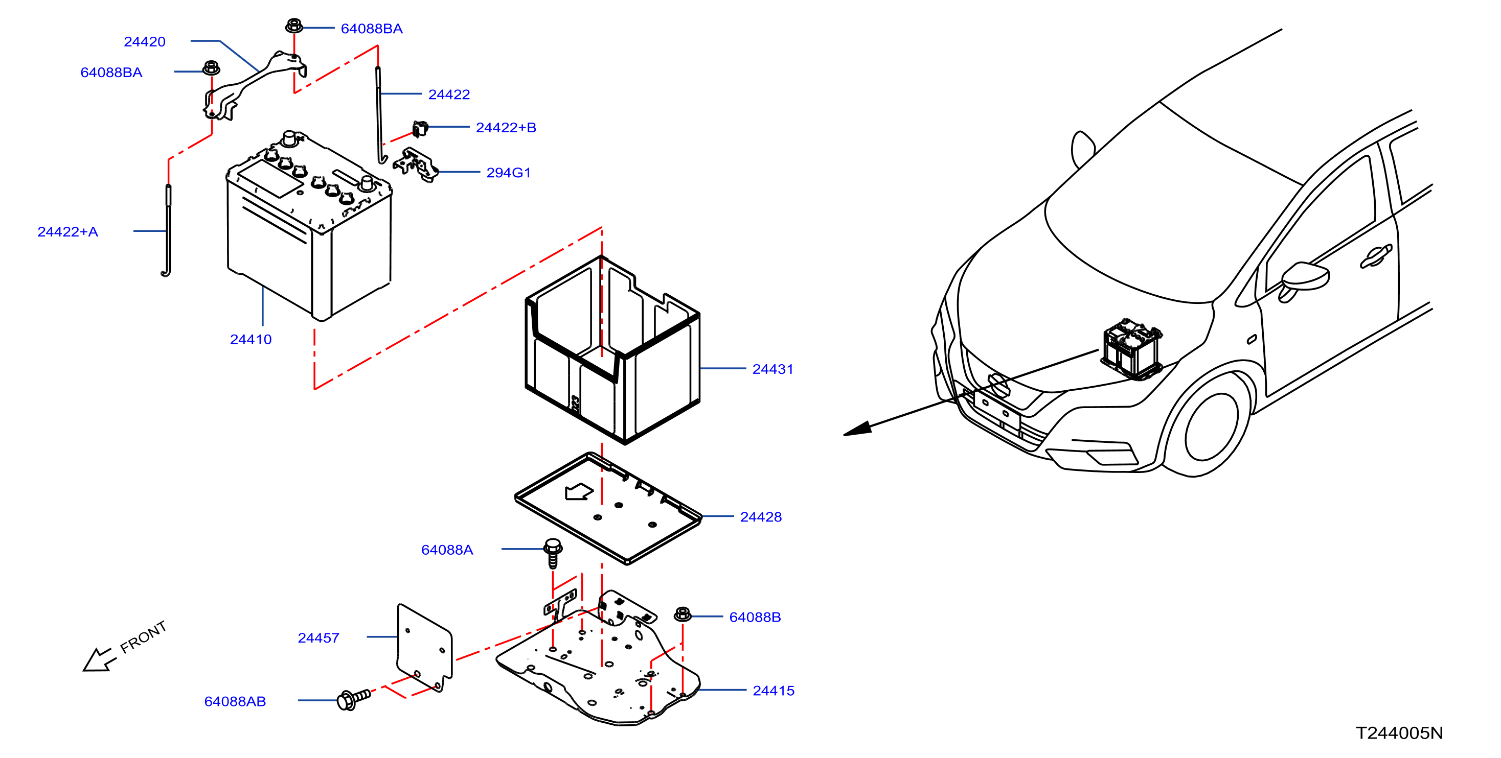 Battery Battery Mounting
