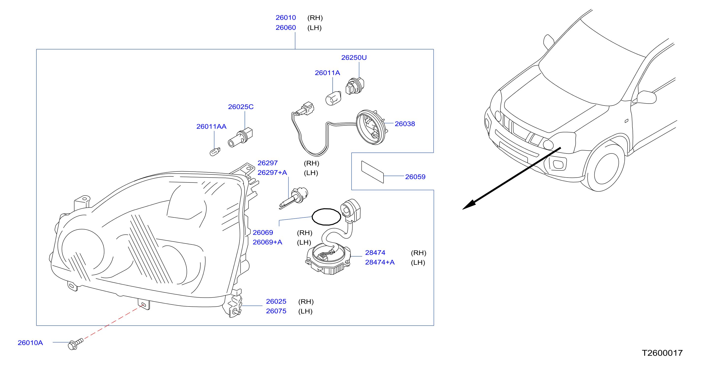 Headlamp Xenon