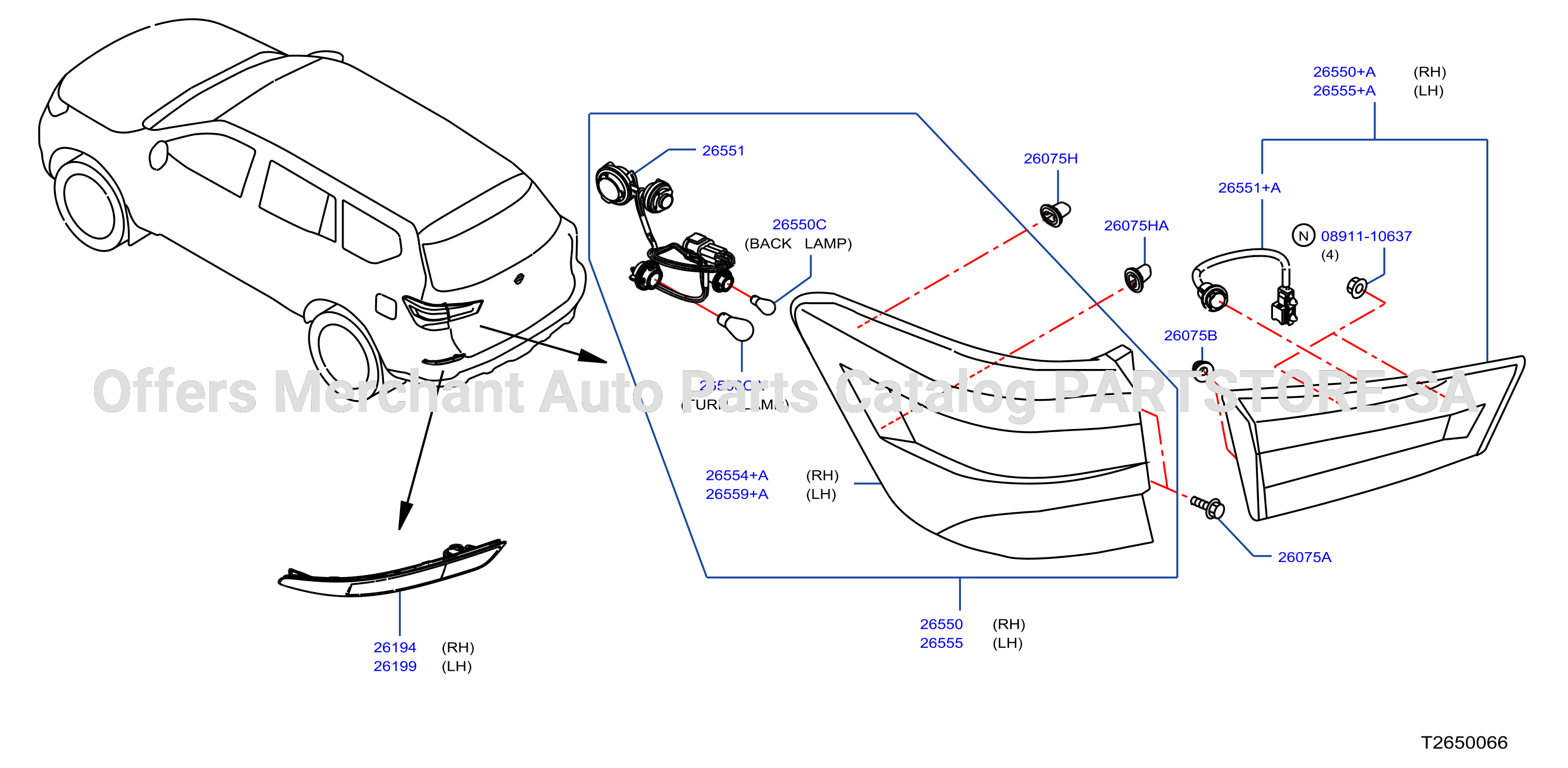 Rear Combination Lamp 3Row