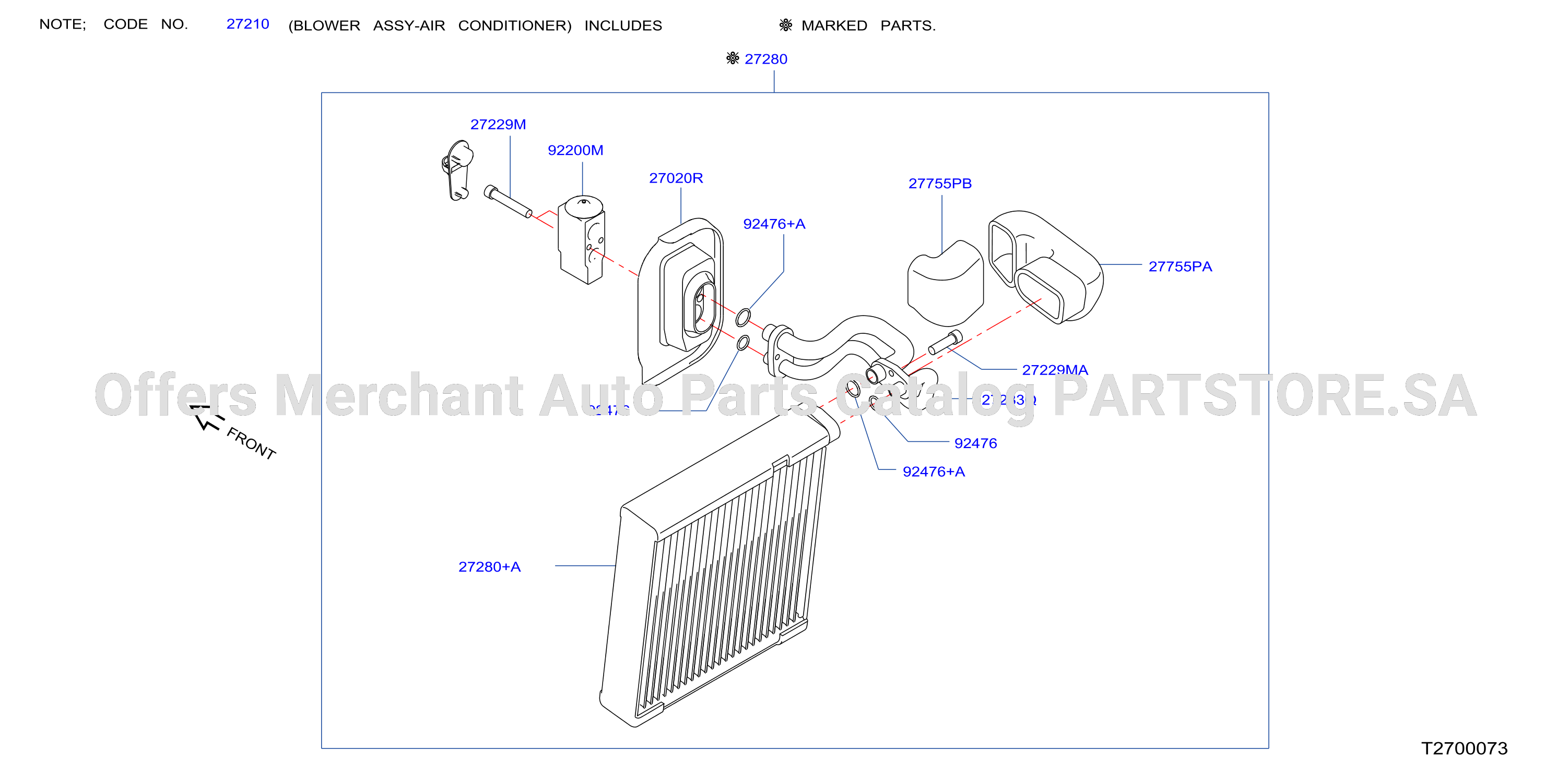 Heater Blower Unit Evap