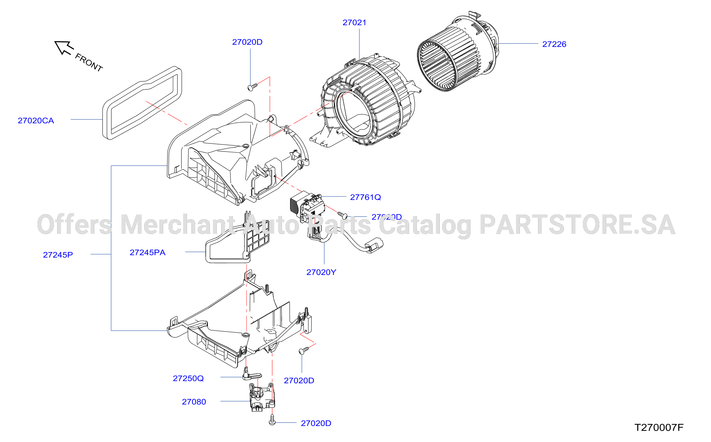 Heater Blower Unit Evapo