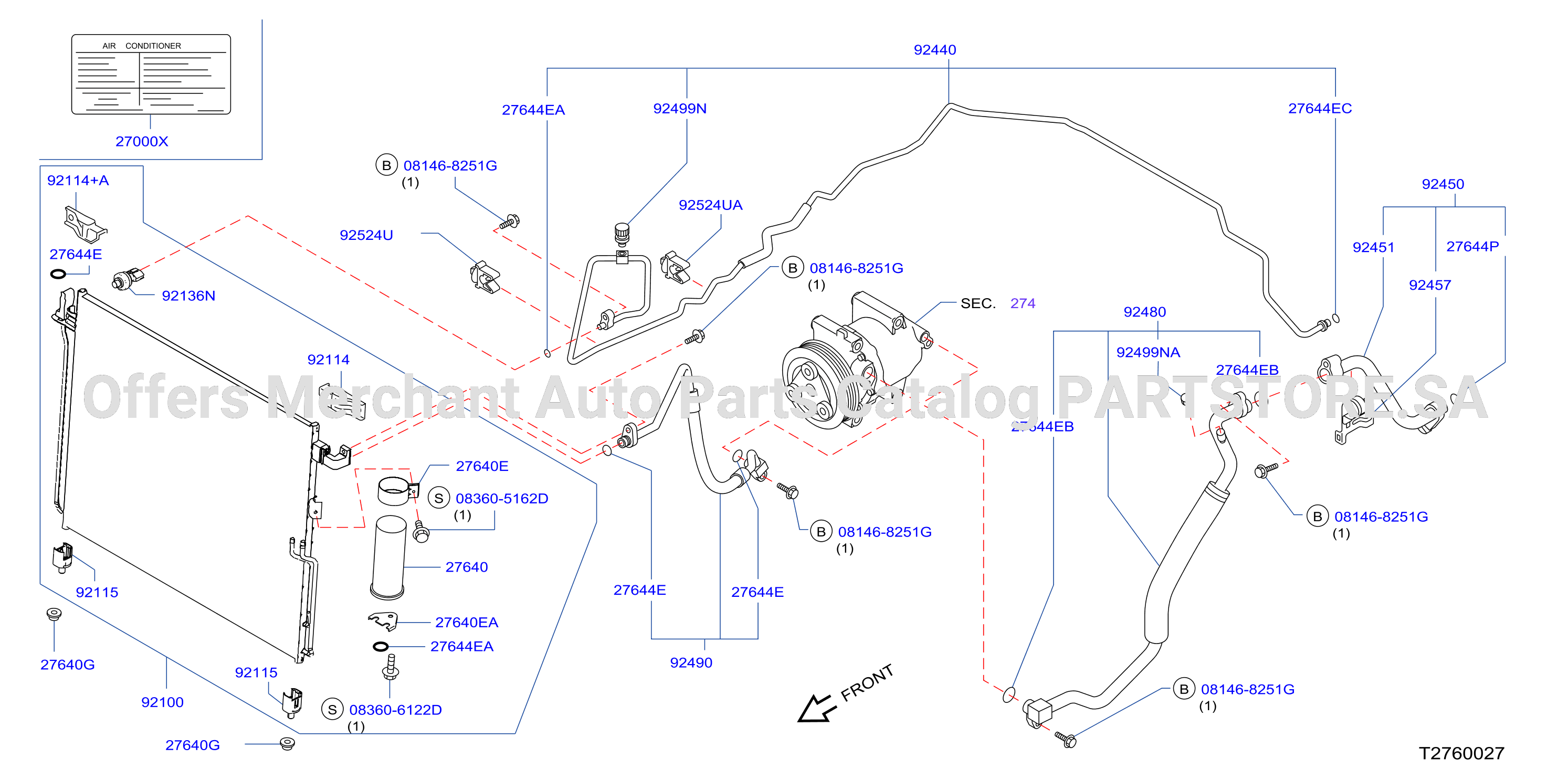 Condenser Liquid Tank Piping