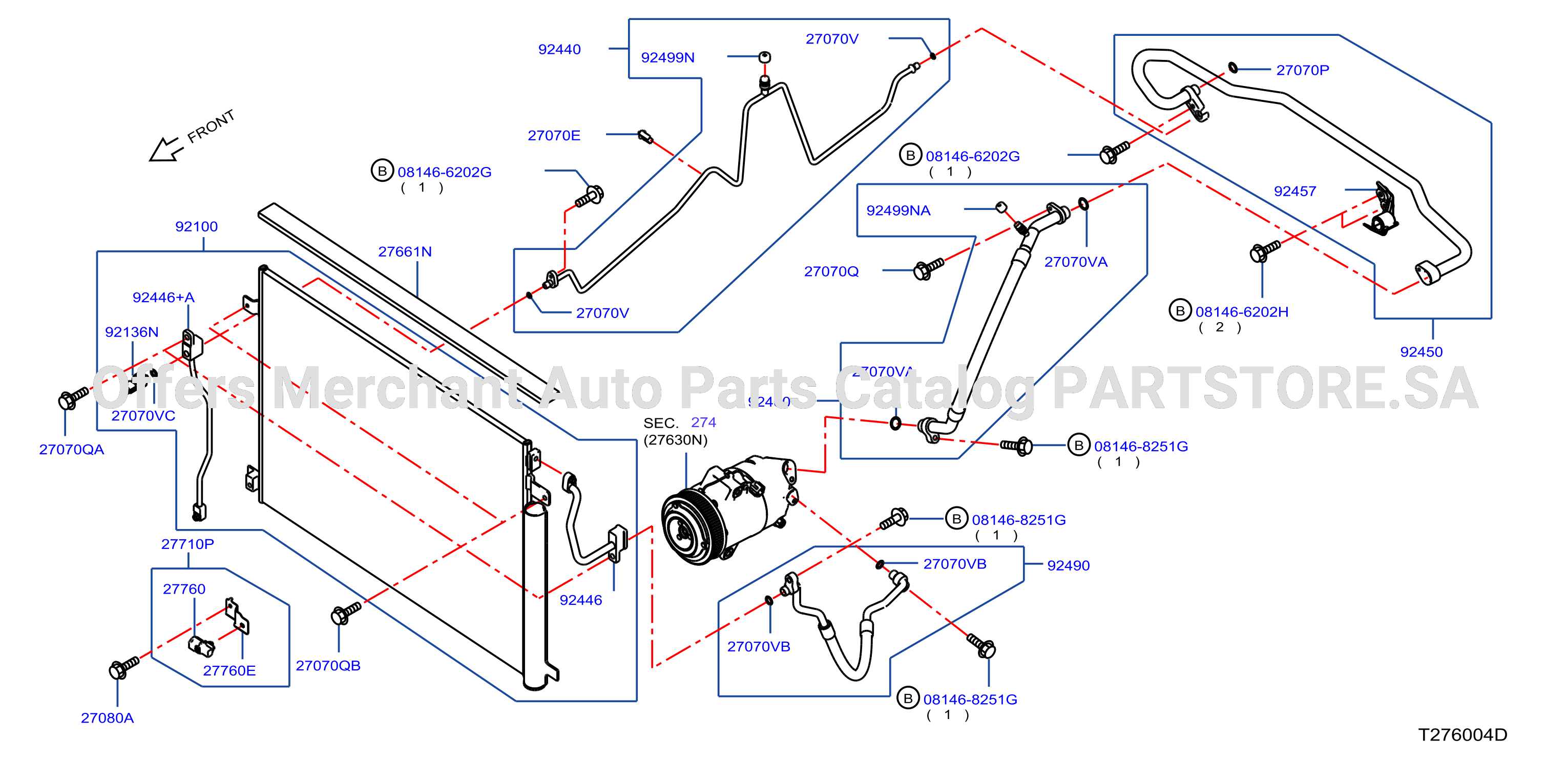 Condenser Liquid Tank Piping