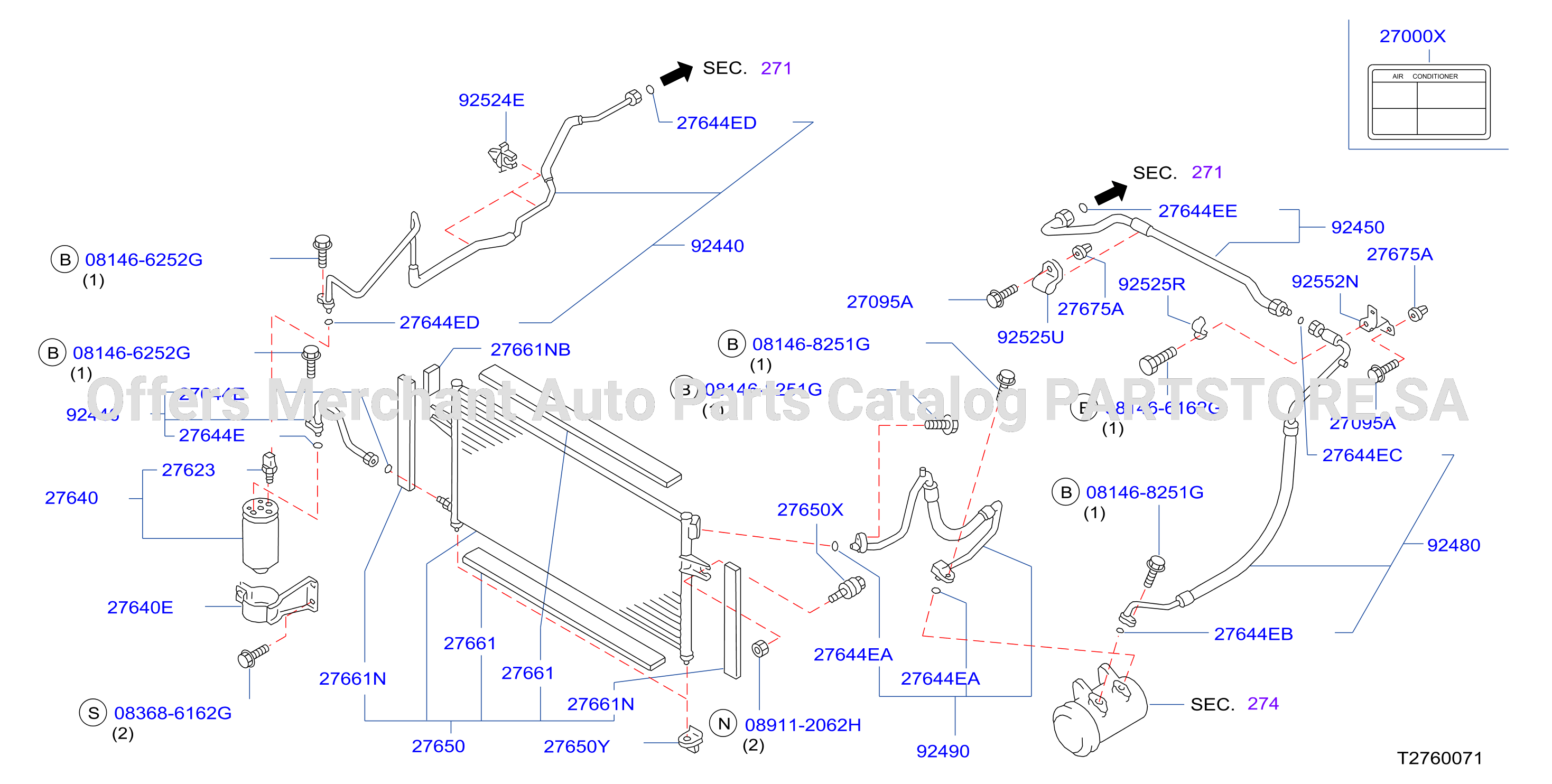 Condenser Liquid Tank Piping