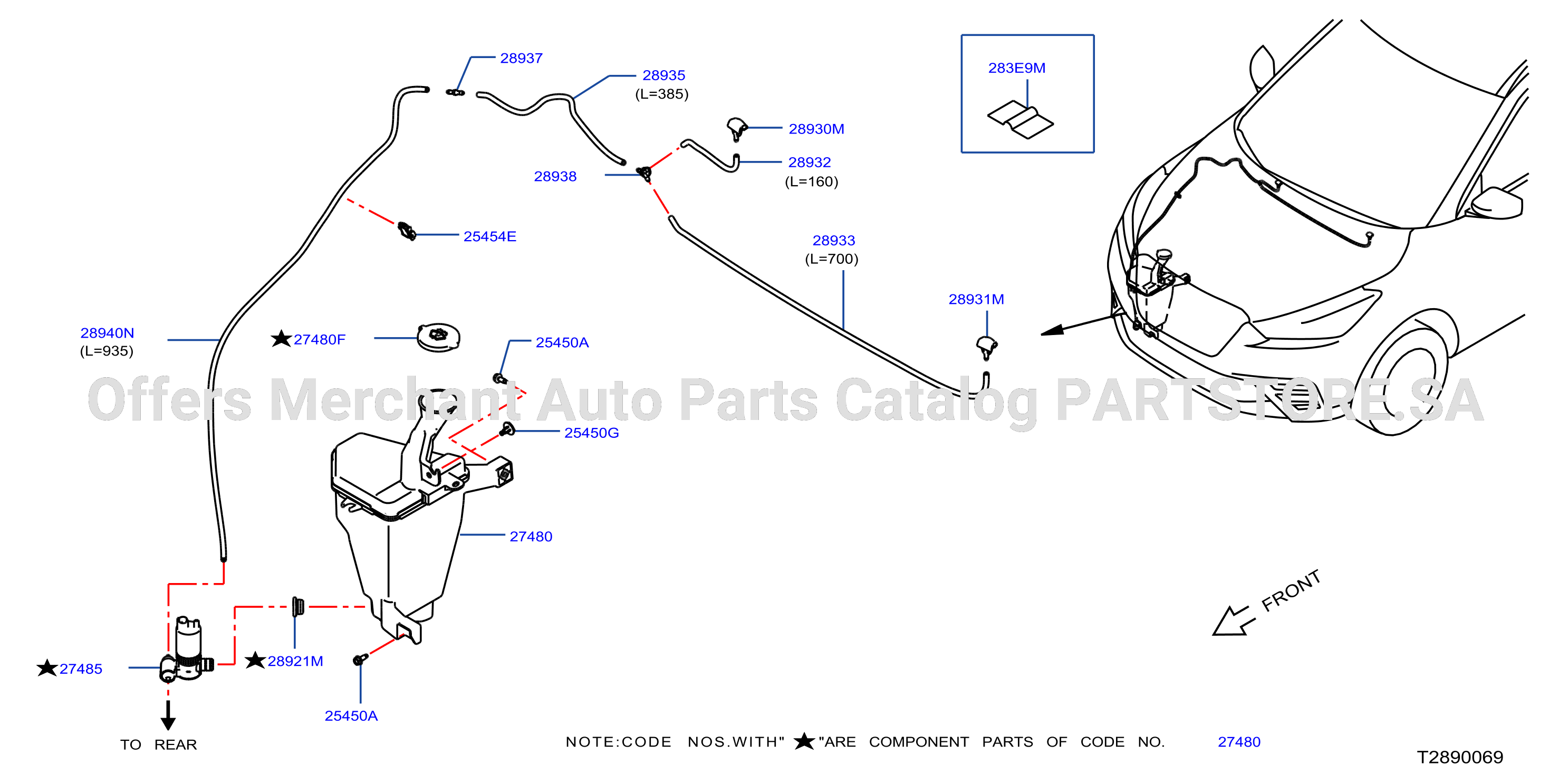 Windshield Washer Front