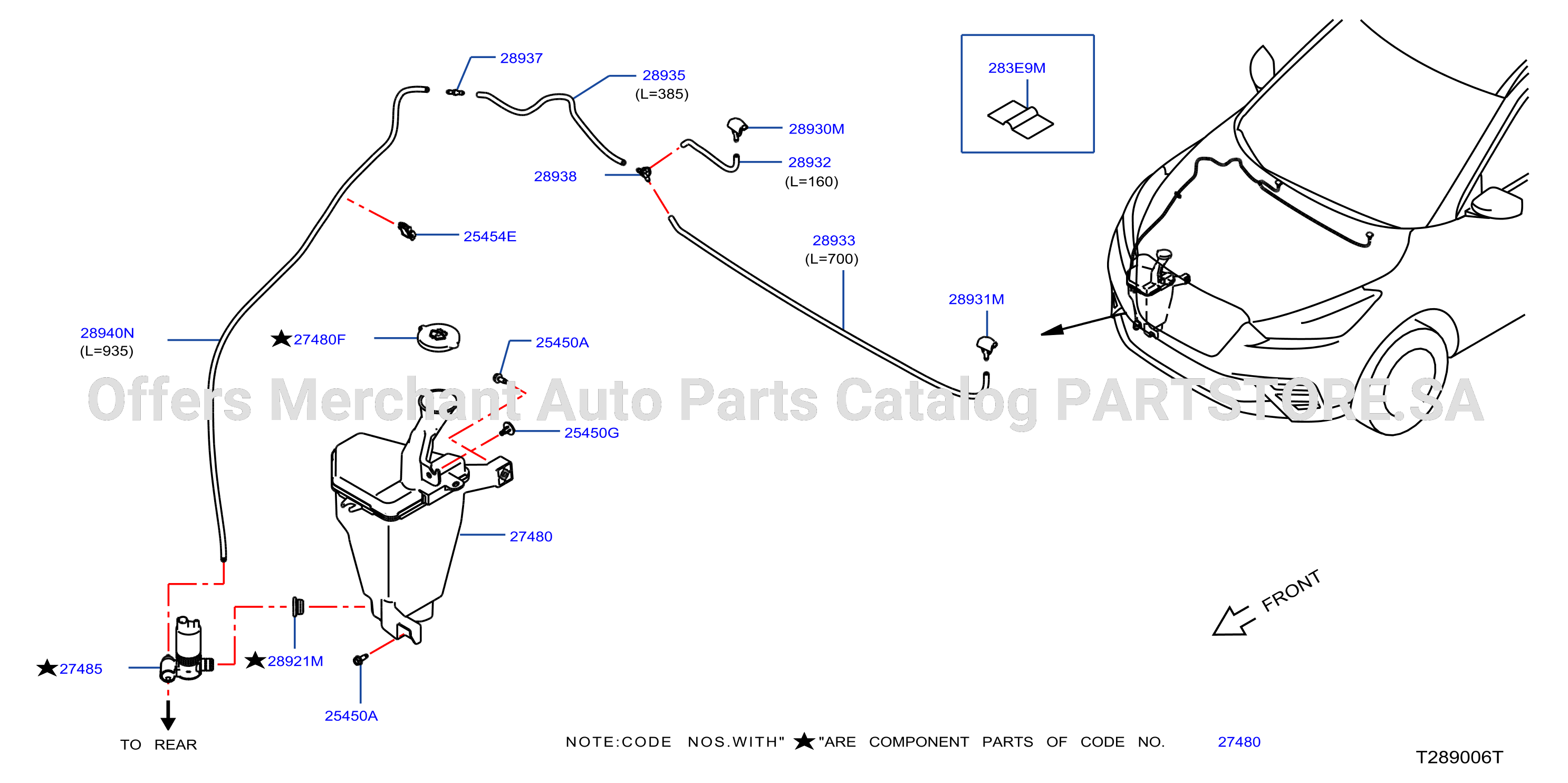 Windshield Washer Front