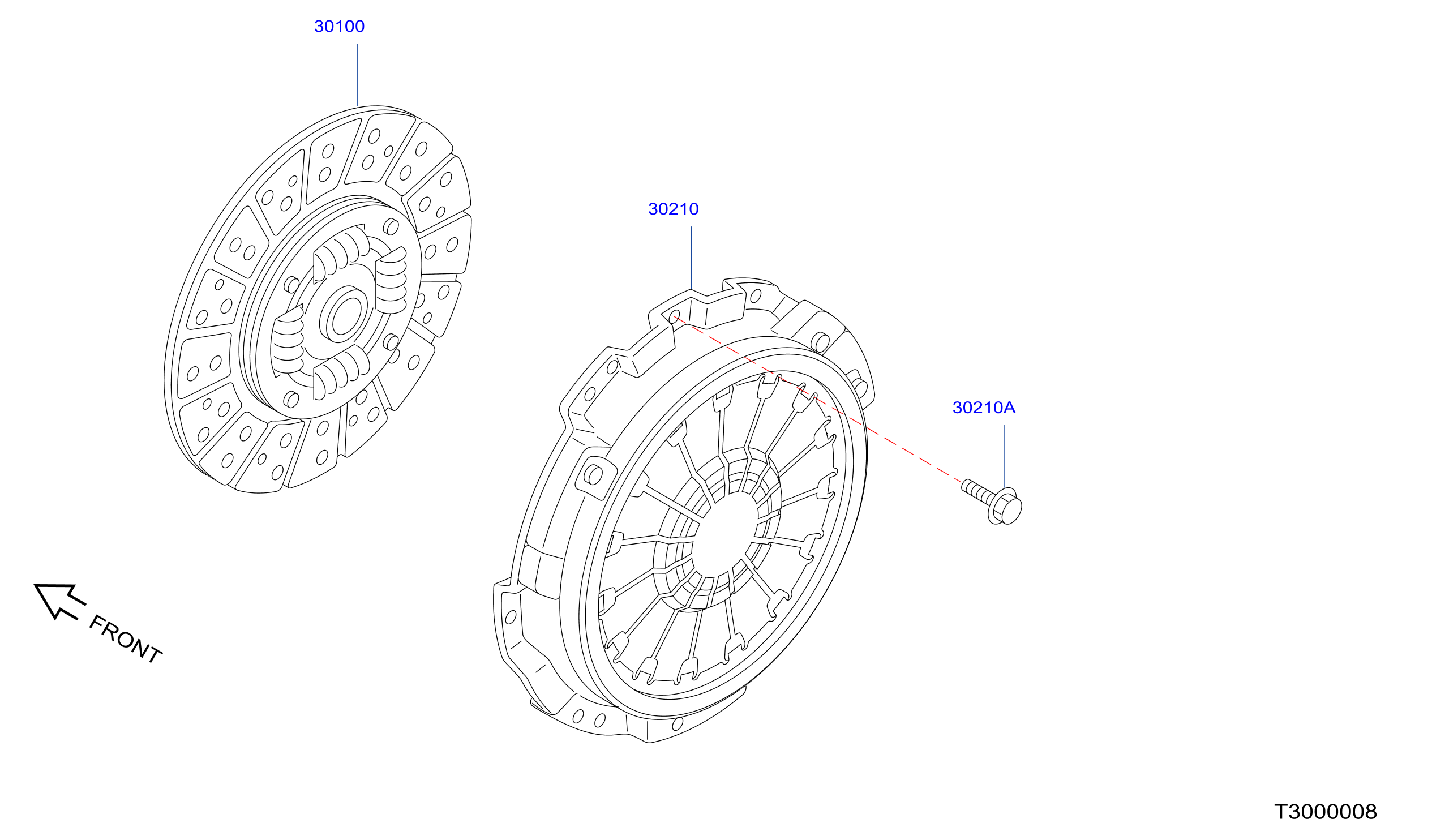 Clutch Cover Disc Release Parts